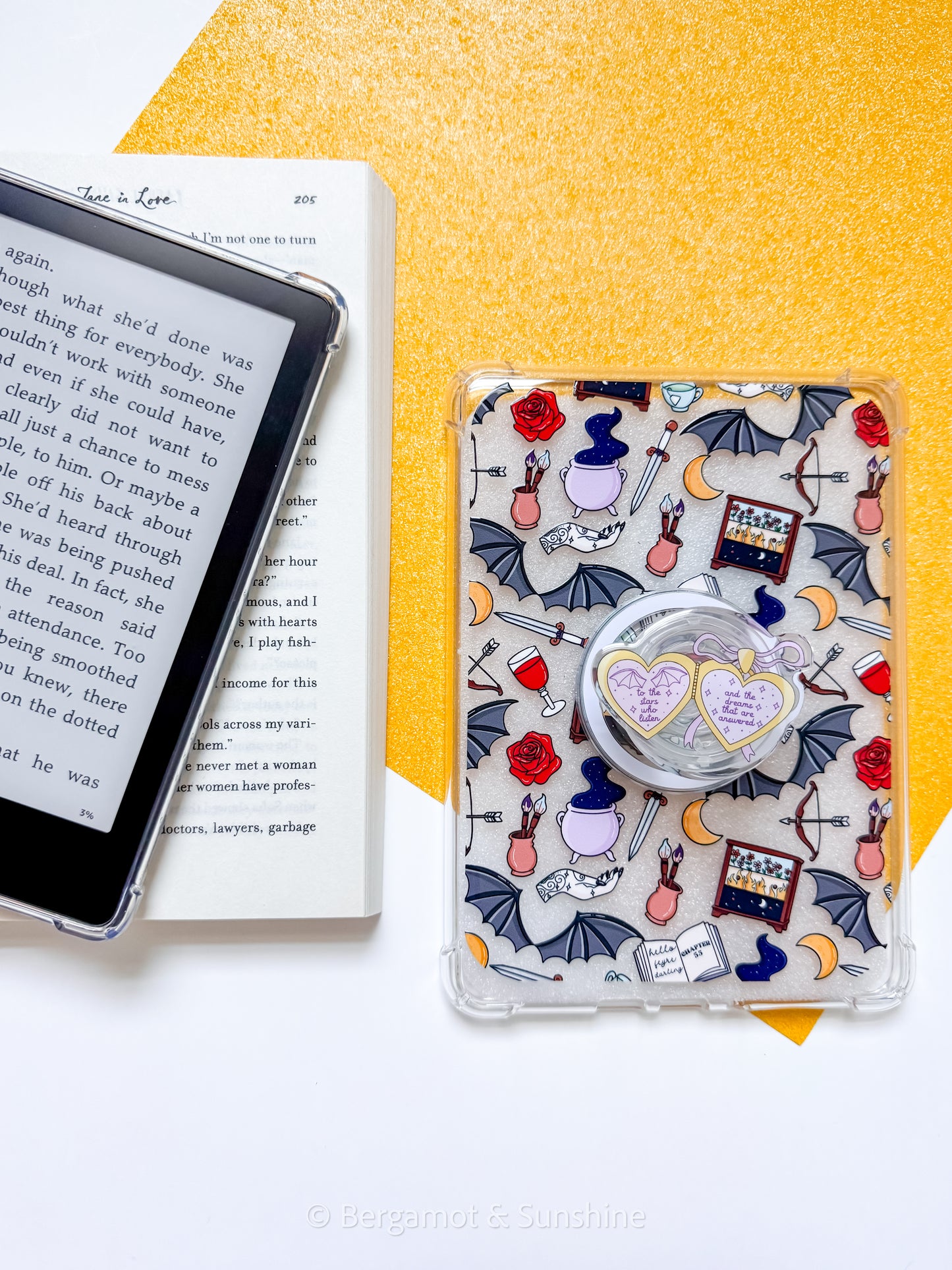 Aco / Tar To the Stars Magsafe Phone and E reader Grip and Dust Charm