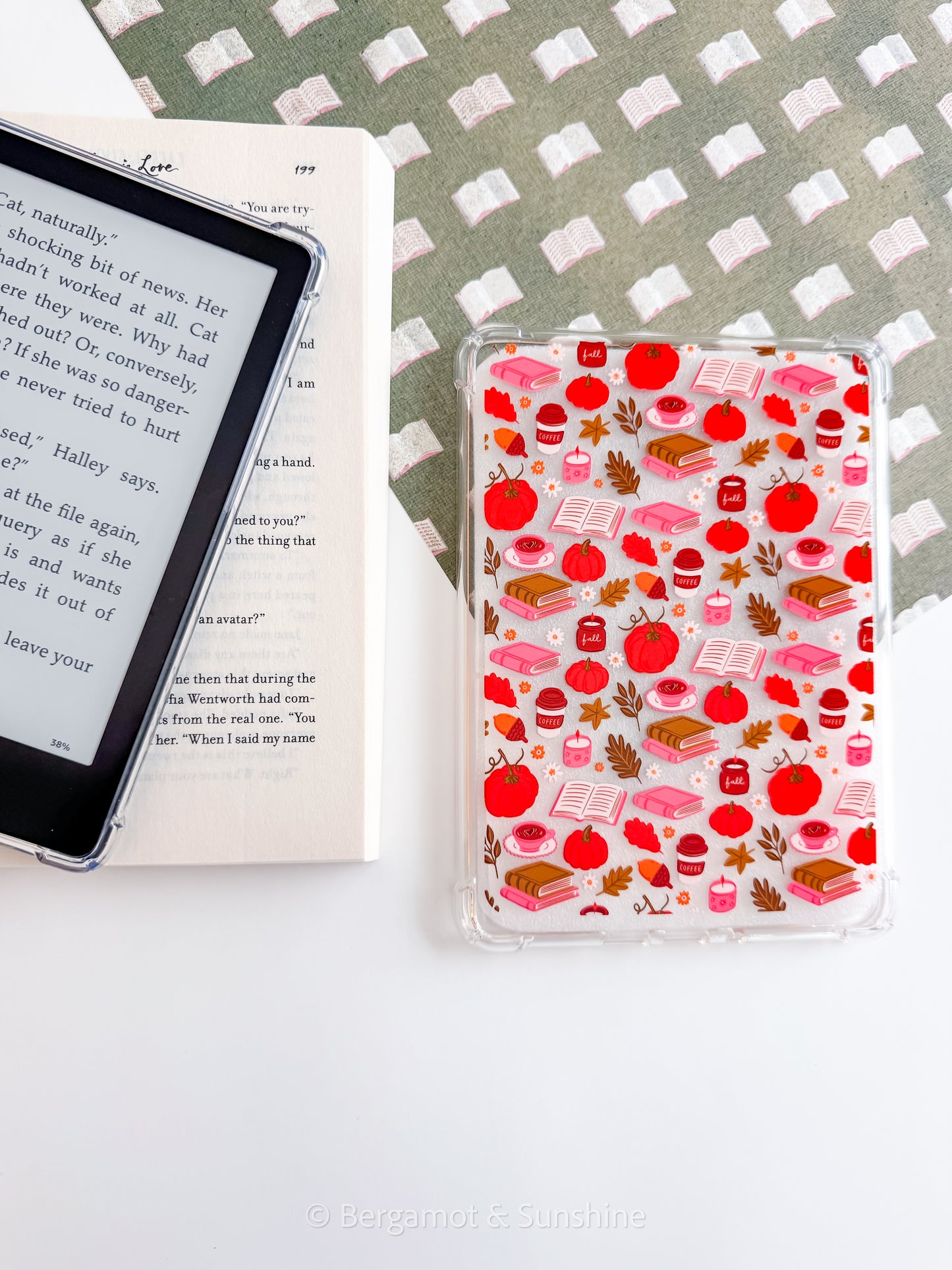 Fall Bookish Kindle Case