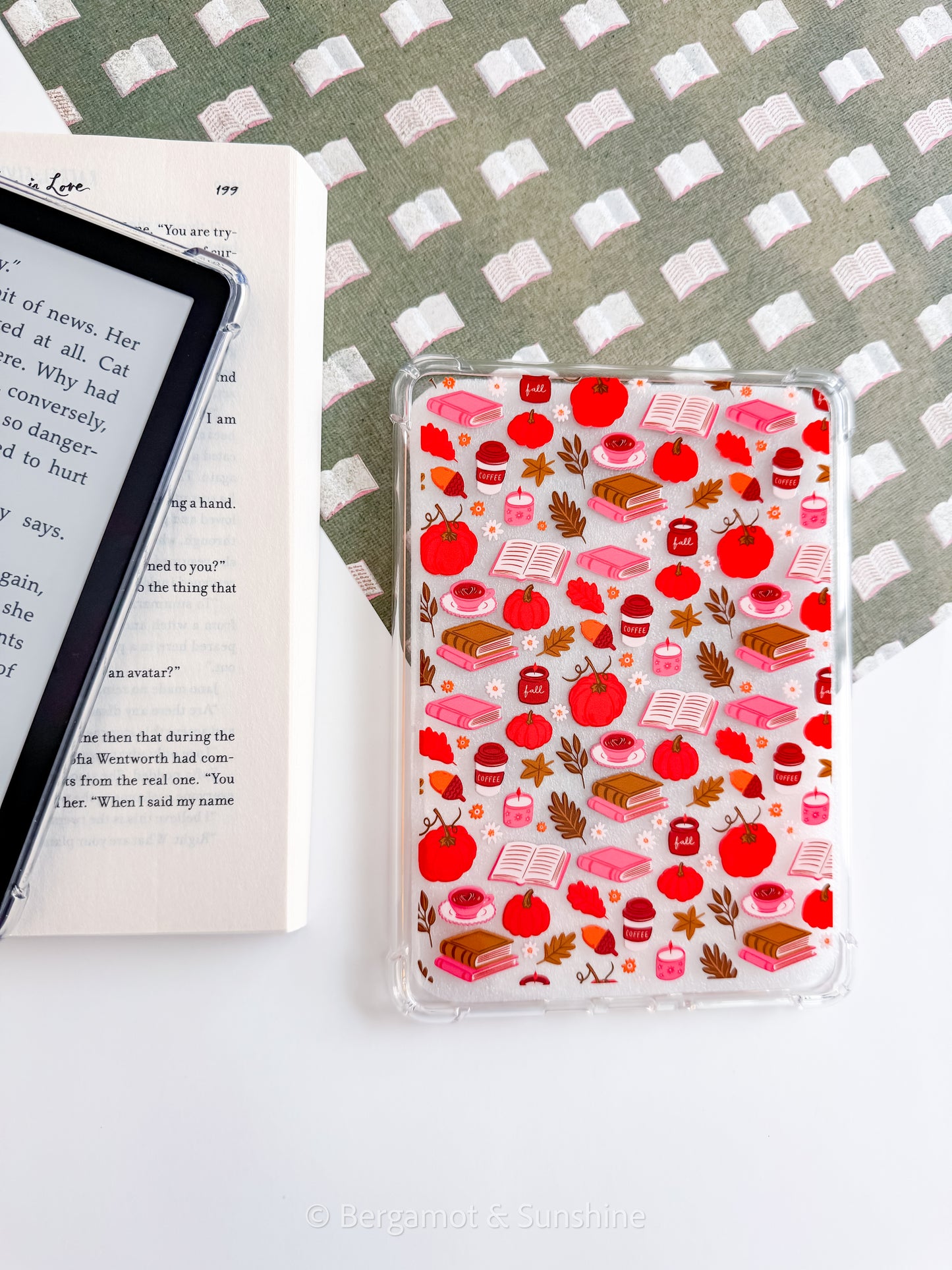 Fall Bookish Kindle Case