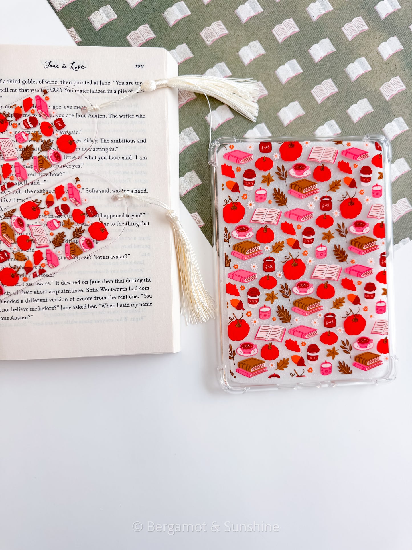 Fall Bookish Kindle Case