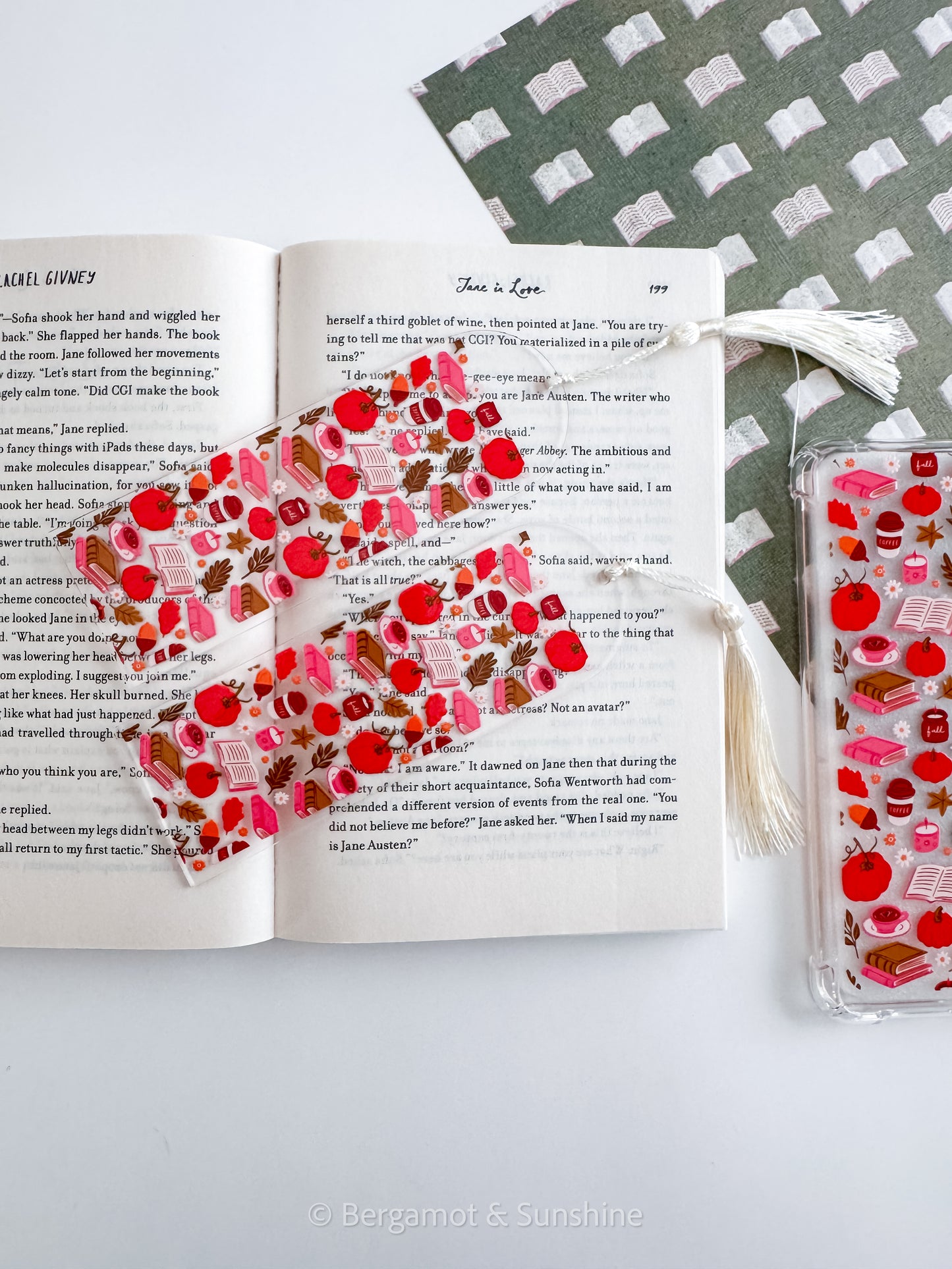 Fall Bookish Bookmark