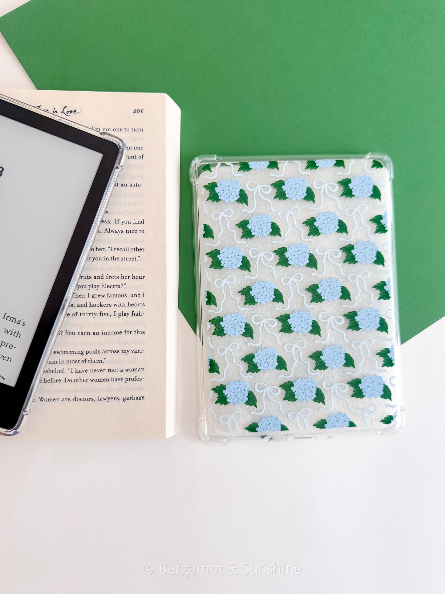 Blue Hydrangeas E Reader Case