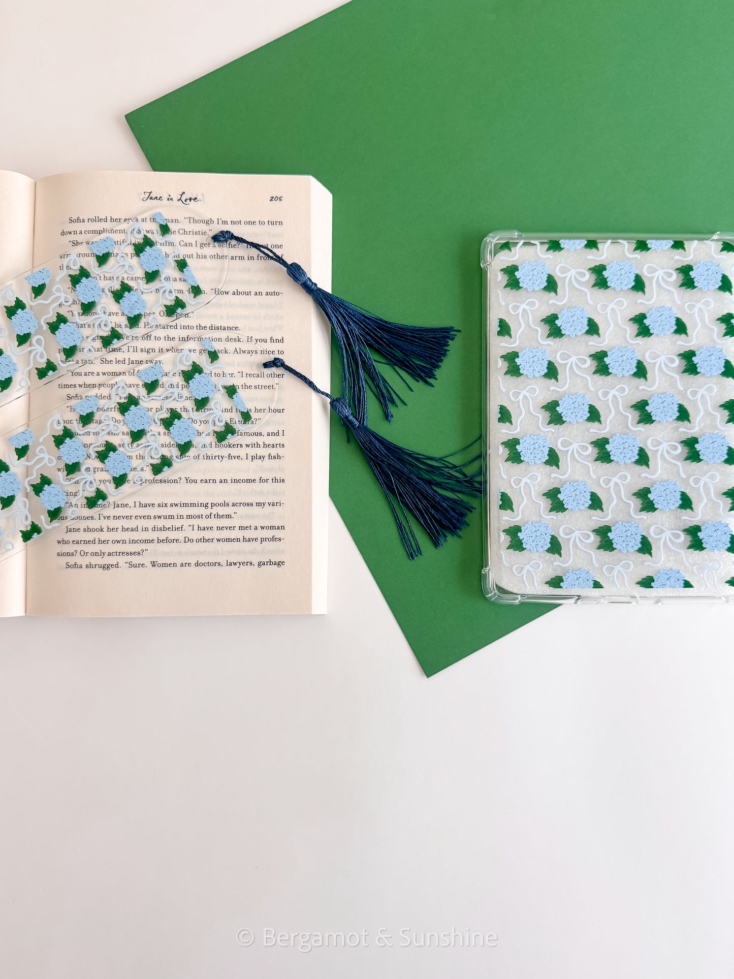 Blue Hydrangeas E Reader Case