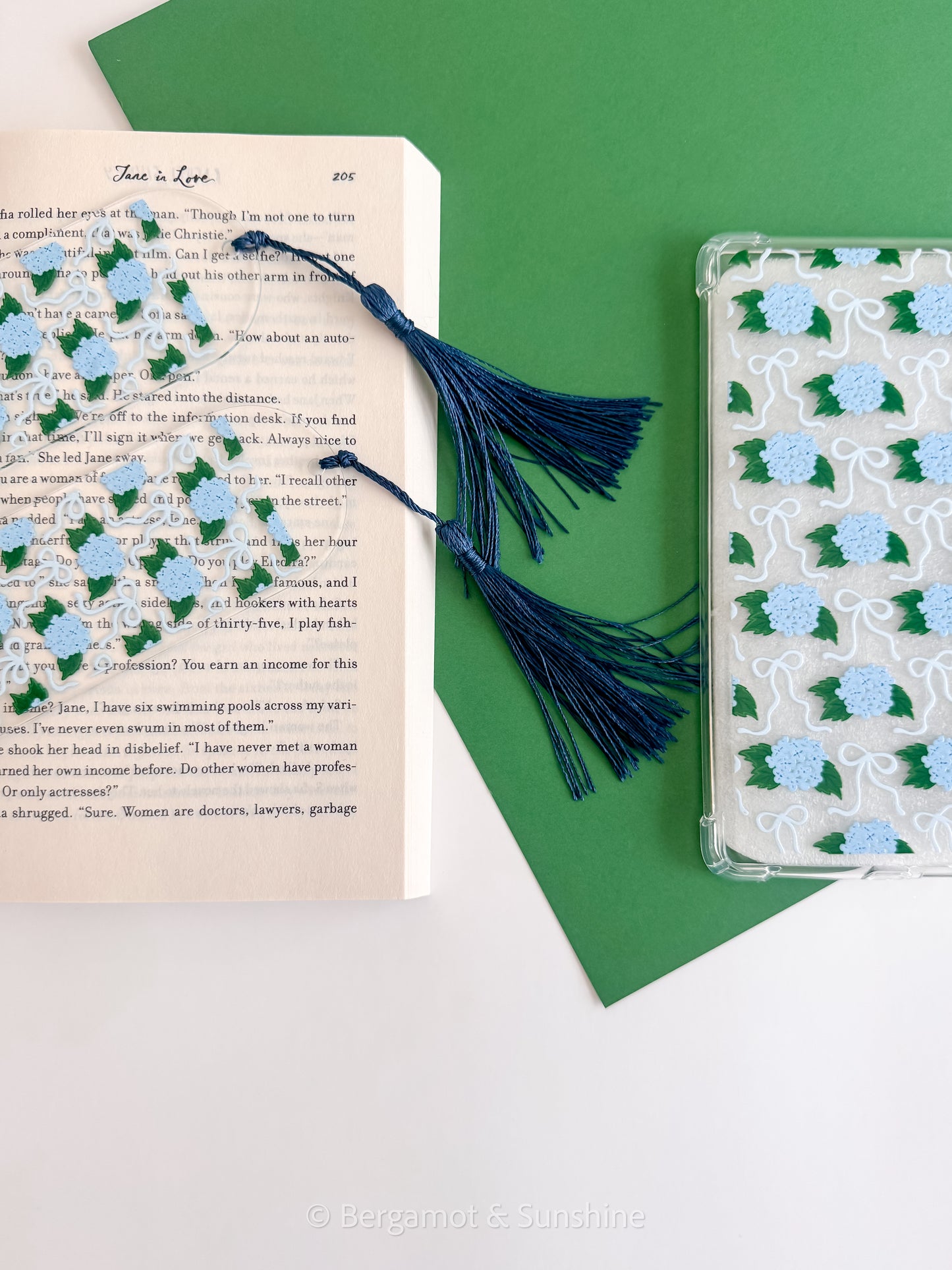Blue Hydrangeas Bookmark