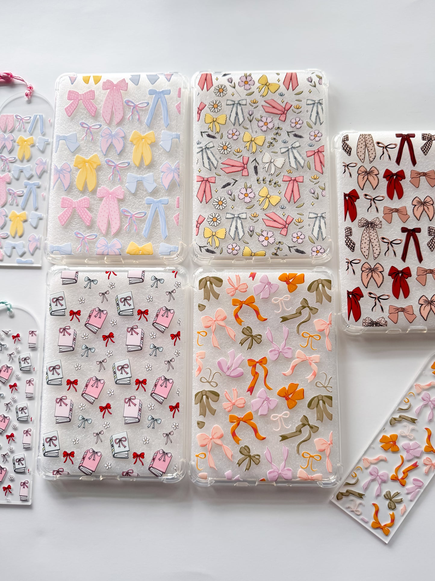 Springtime Bows and Flowers E reader Case