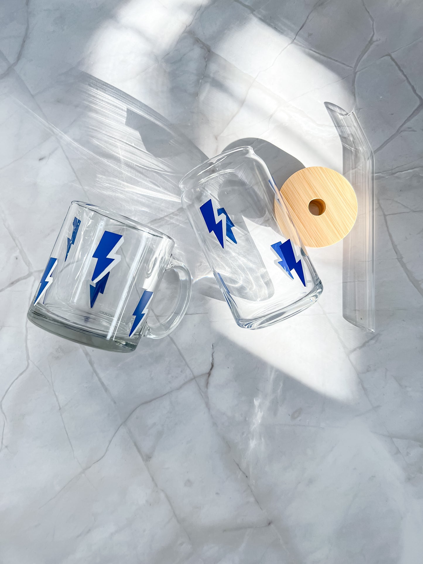 tampa bay lightning glass cup and coffee mug