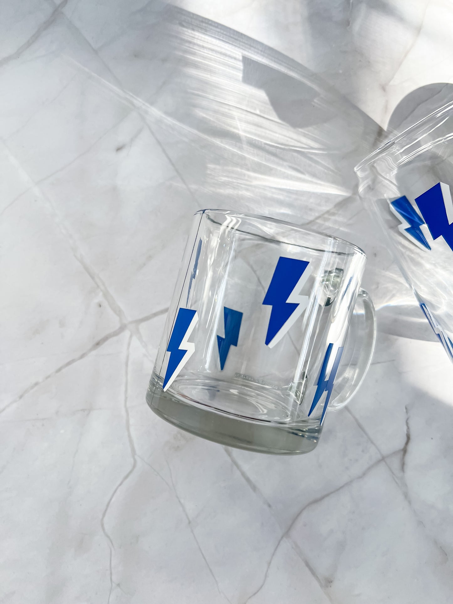 tampa bay lightning glass cup and coffee mug
