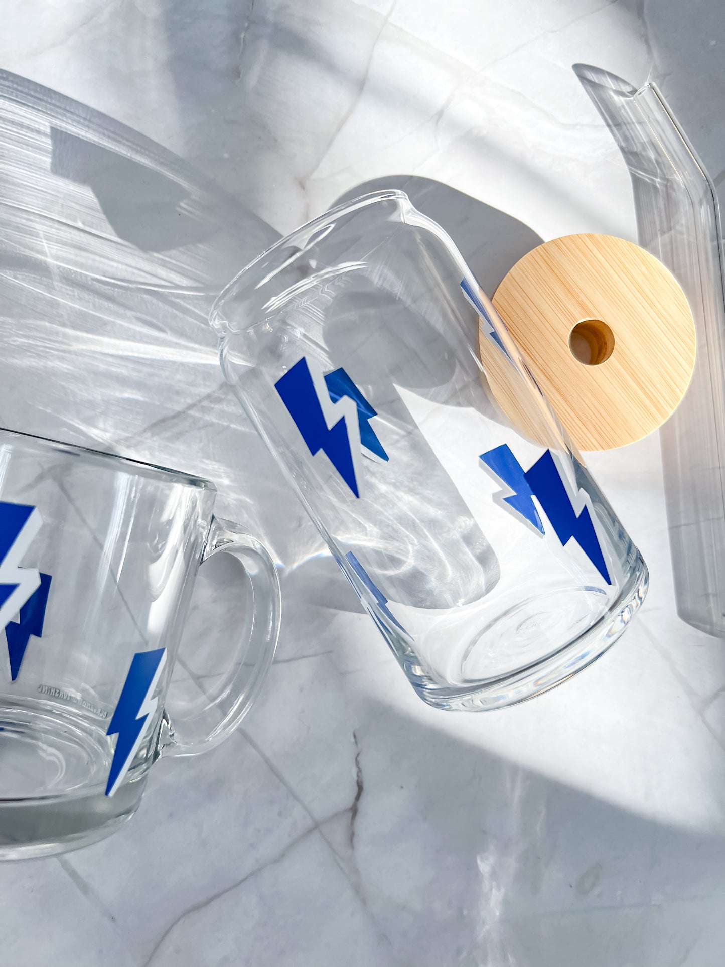tampa bay lightning glass cup and coffee mug