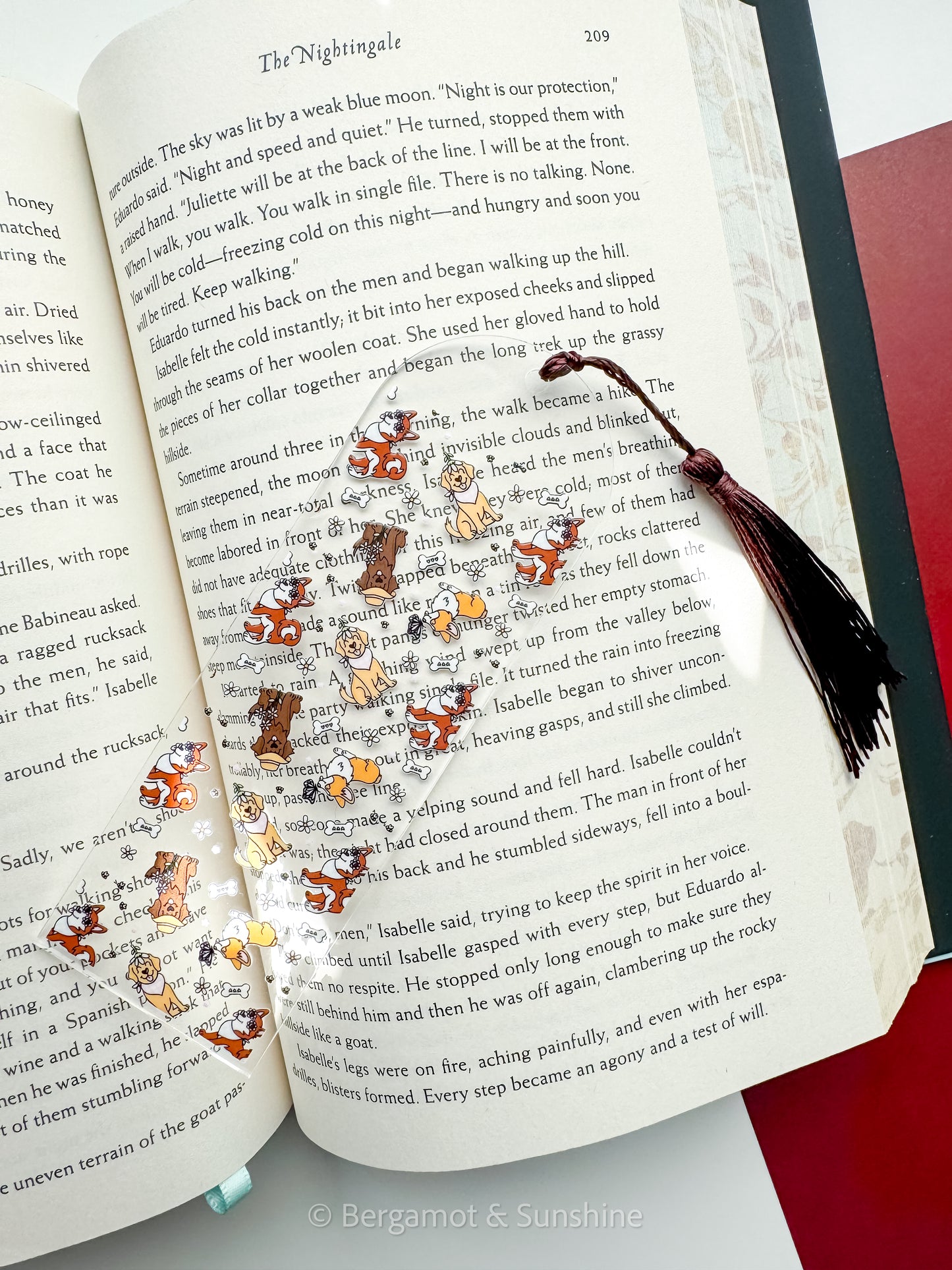 Spring Pups Acrylic Bookmark