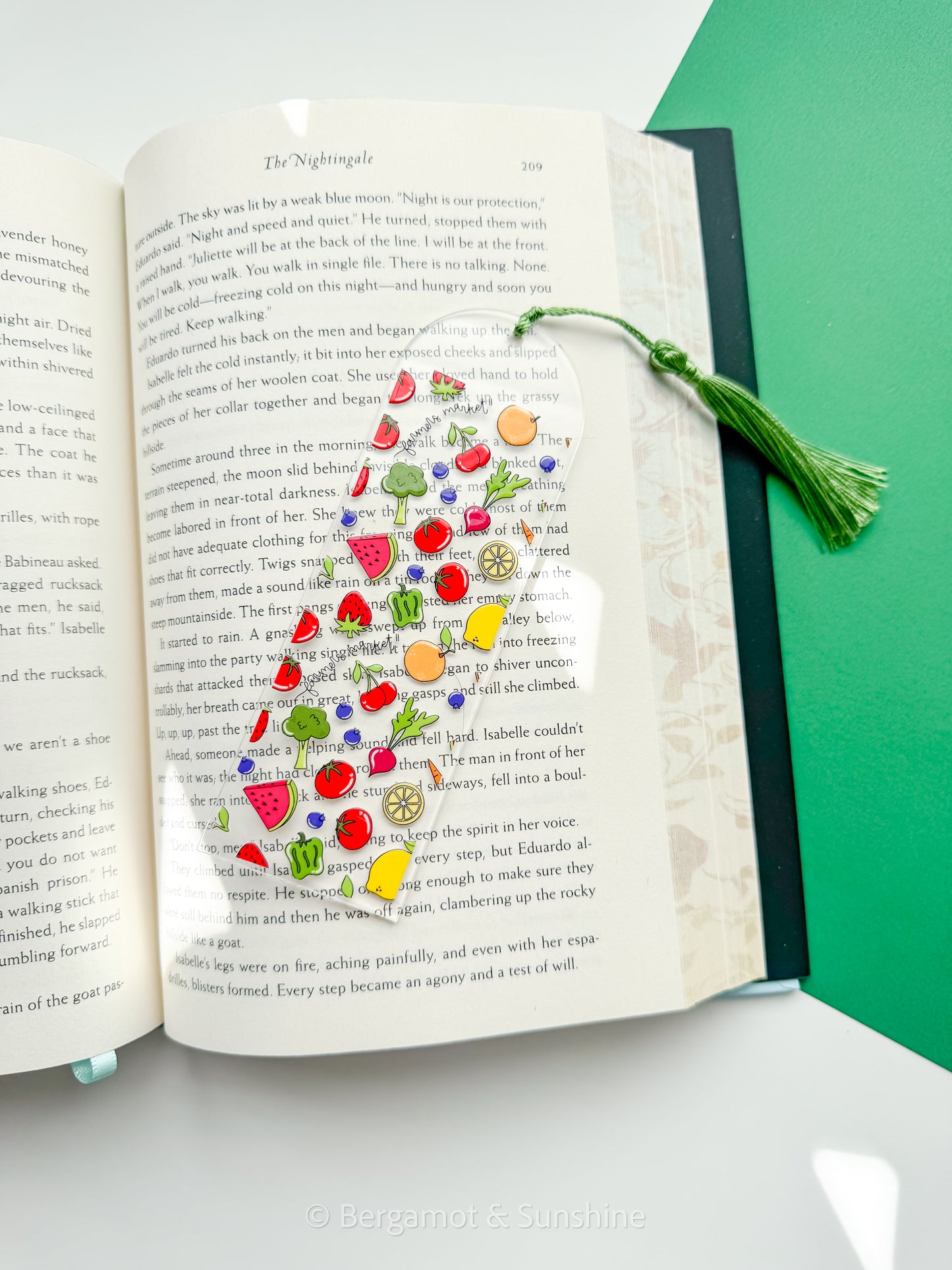Farmers Market Produce Acrylic Bookmark