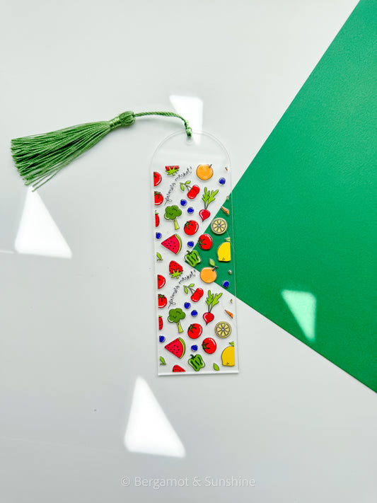 Farmers Market Produce Acrylic Bookmark