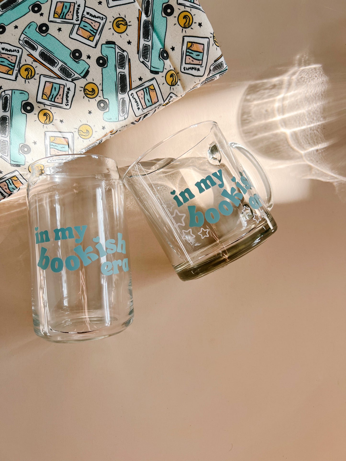 In My Bookish Era 16oz Glass Cup and 12 oz Coffee Mug (combined listing)