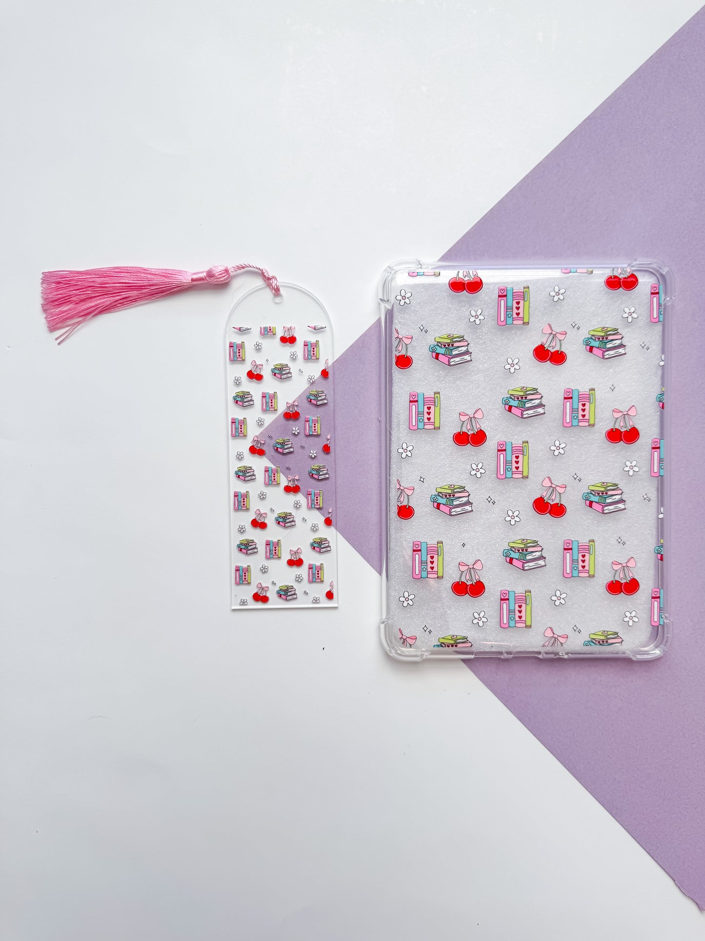 Cherries and Books Kindle Case