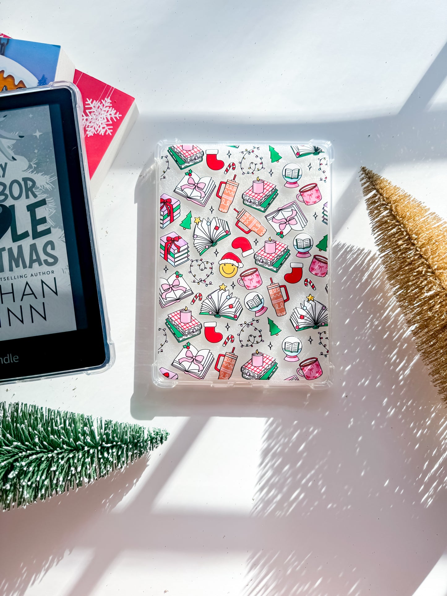 Bookish Christmas Kindle Case