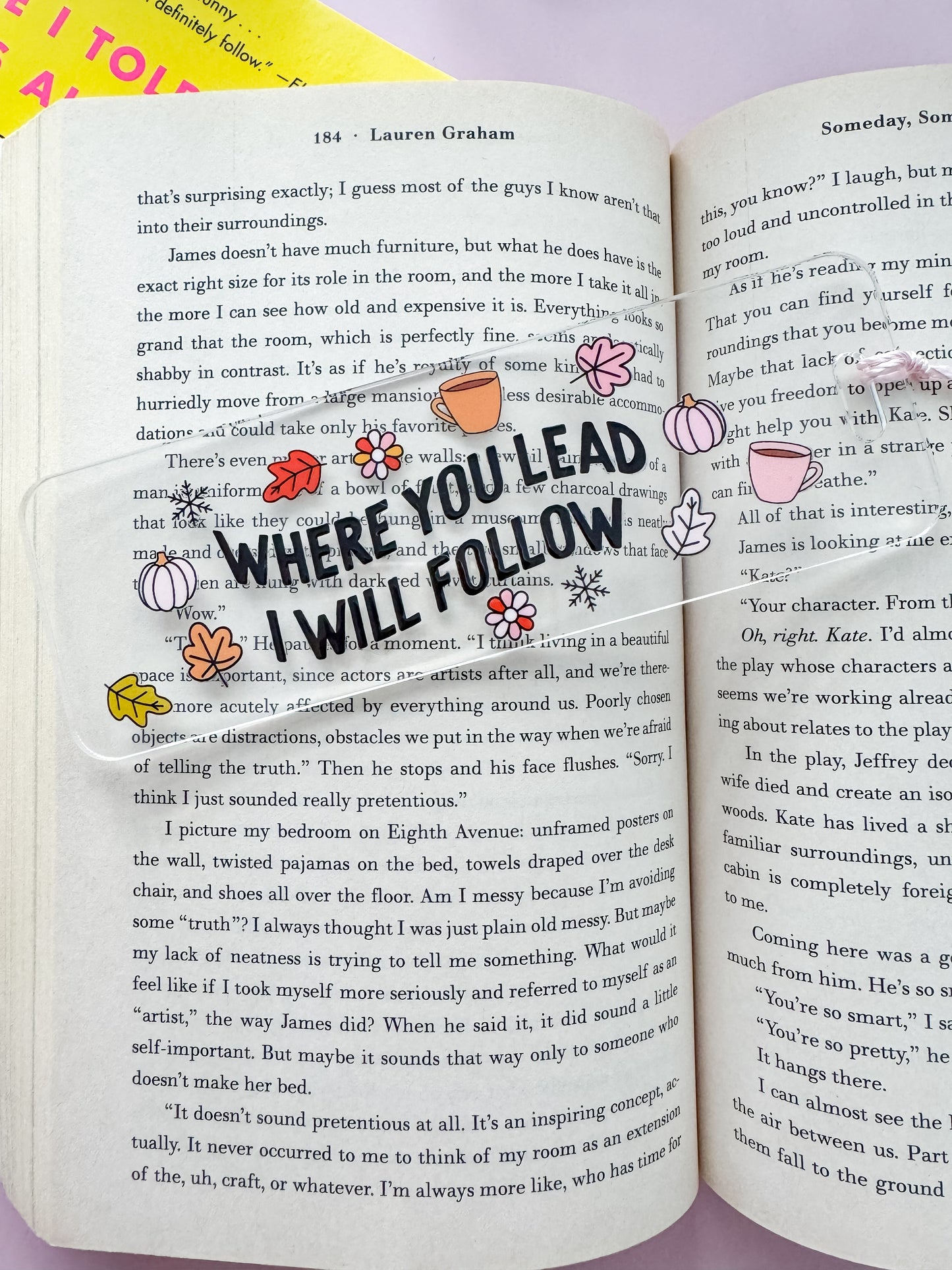 Where you Lead Acrylic Bookmark