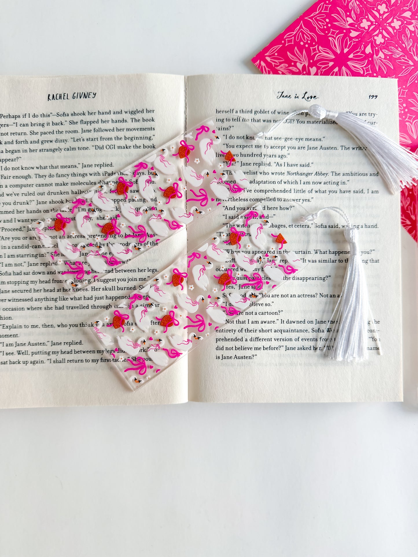 Swan Lake Romance Bookmark