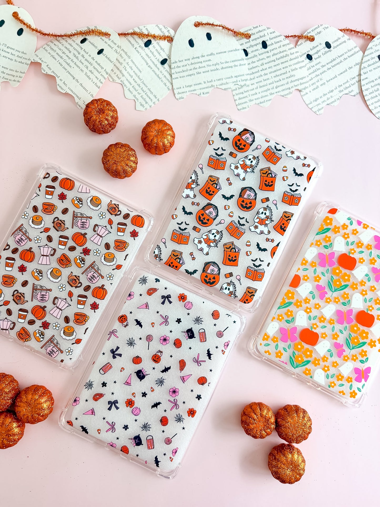 Pink and Spooky Kindle Case and/or Bookmark [Combined Listing]