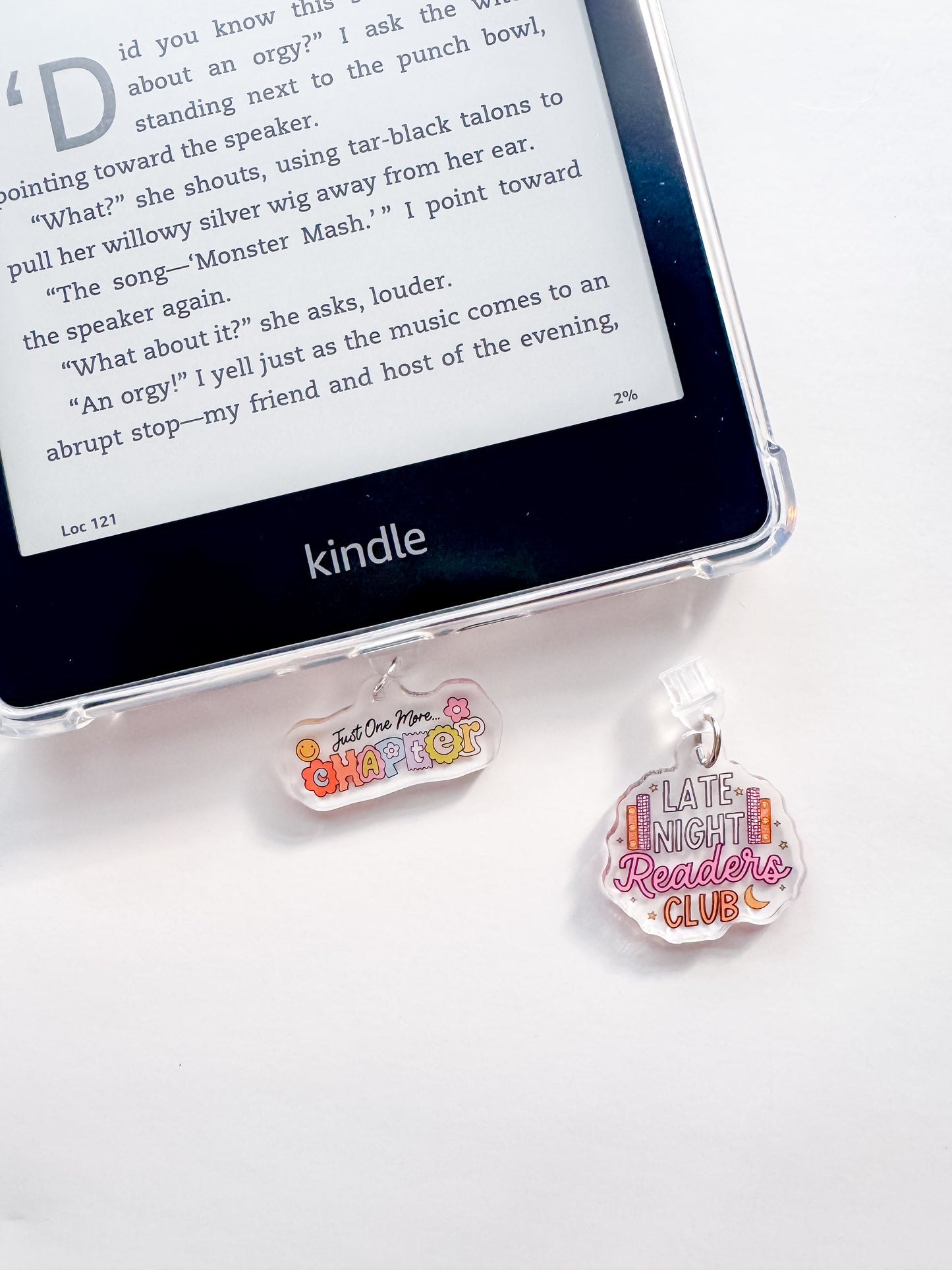 Bookish Ereader / Kindle Dust Plug Charm (Type C)