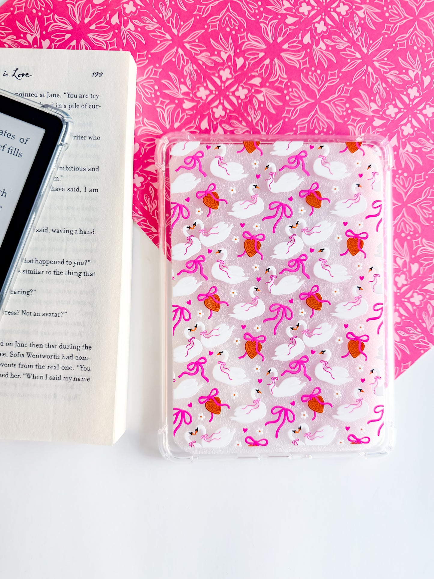 Swan Lake Romance Kindle Case and/or Bookmark [Combined Listing]