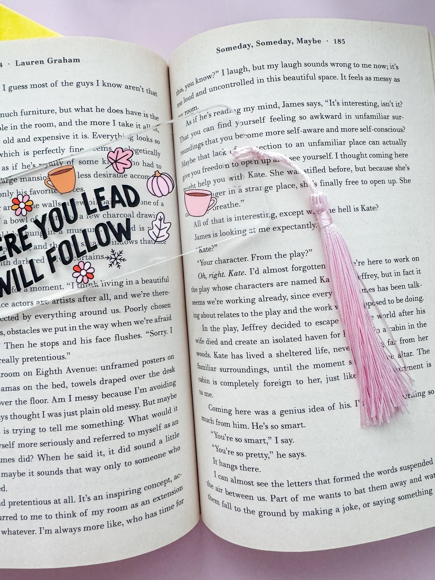 Where you Lead Acrylic Bookmark