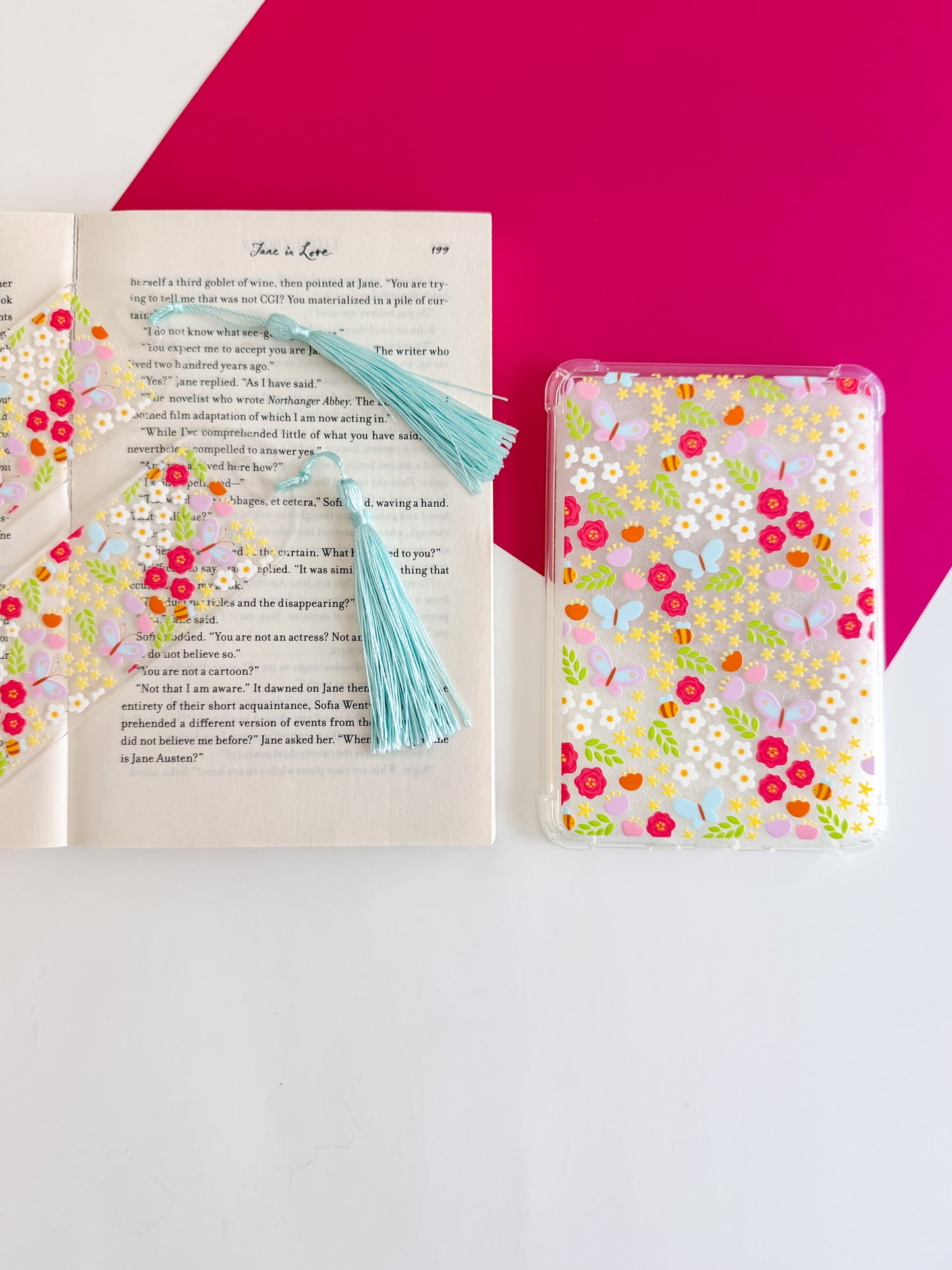 Spring is in the Air E reader Case and/or Bookmark [Combined Listing]