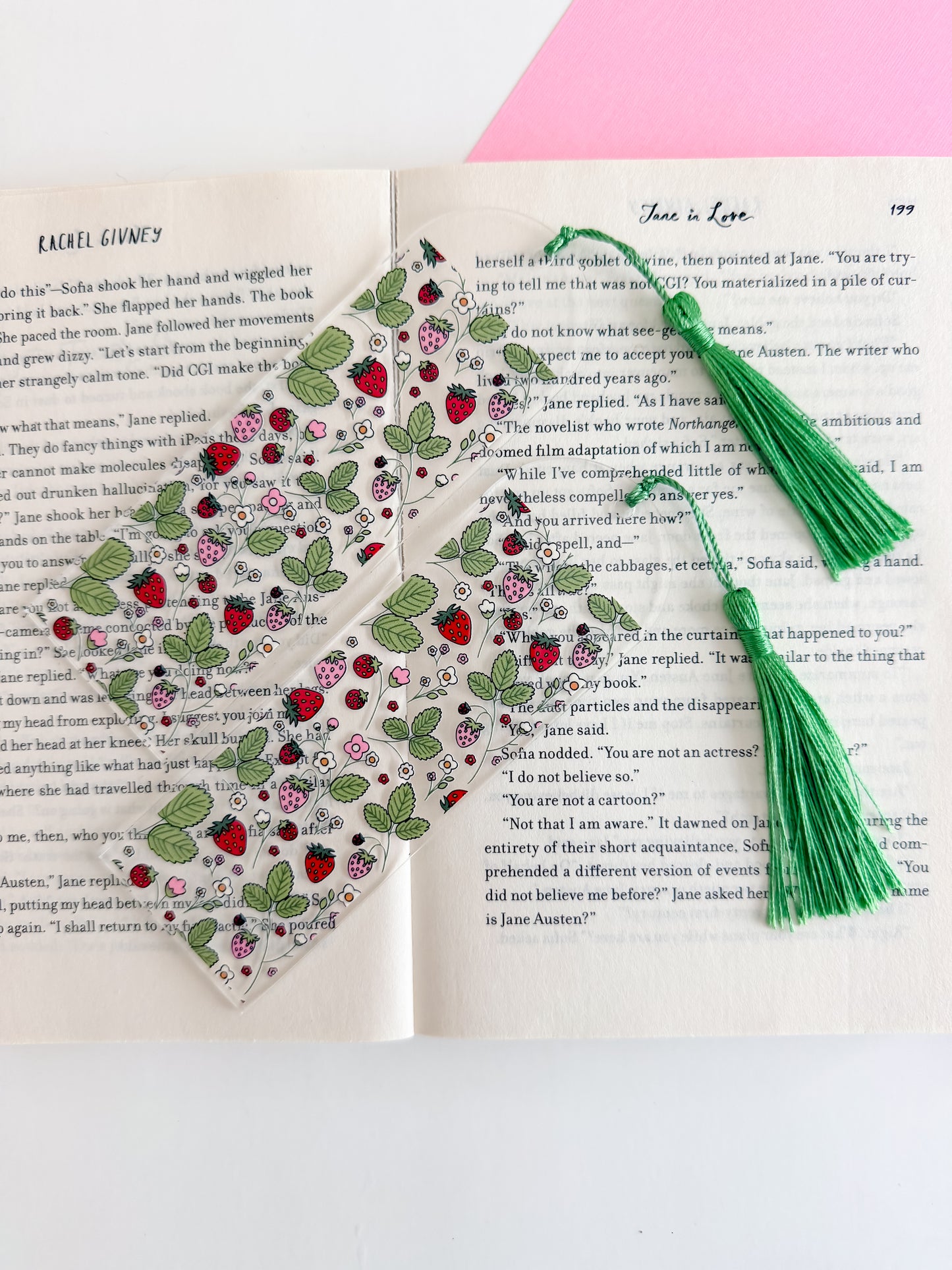 Strawberry Fields Kindle Case and/or Bookmark [Combined Listing] – Cute E-Reader Cover