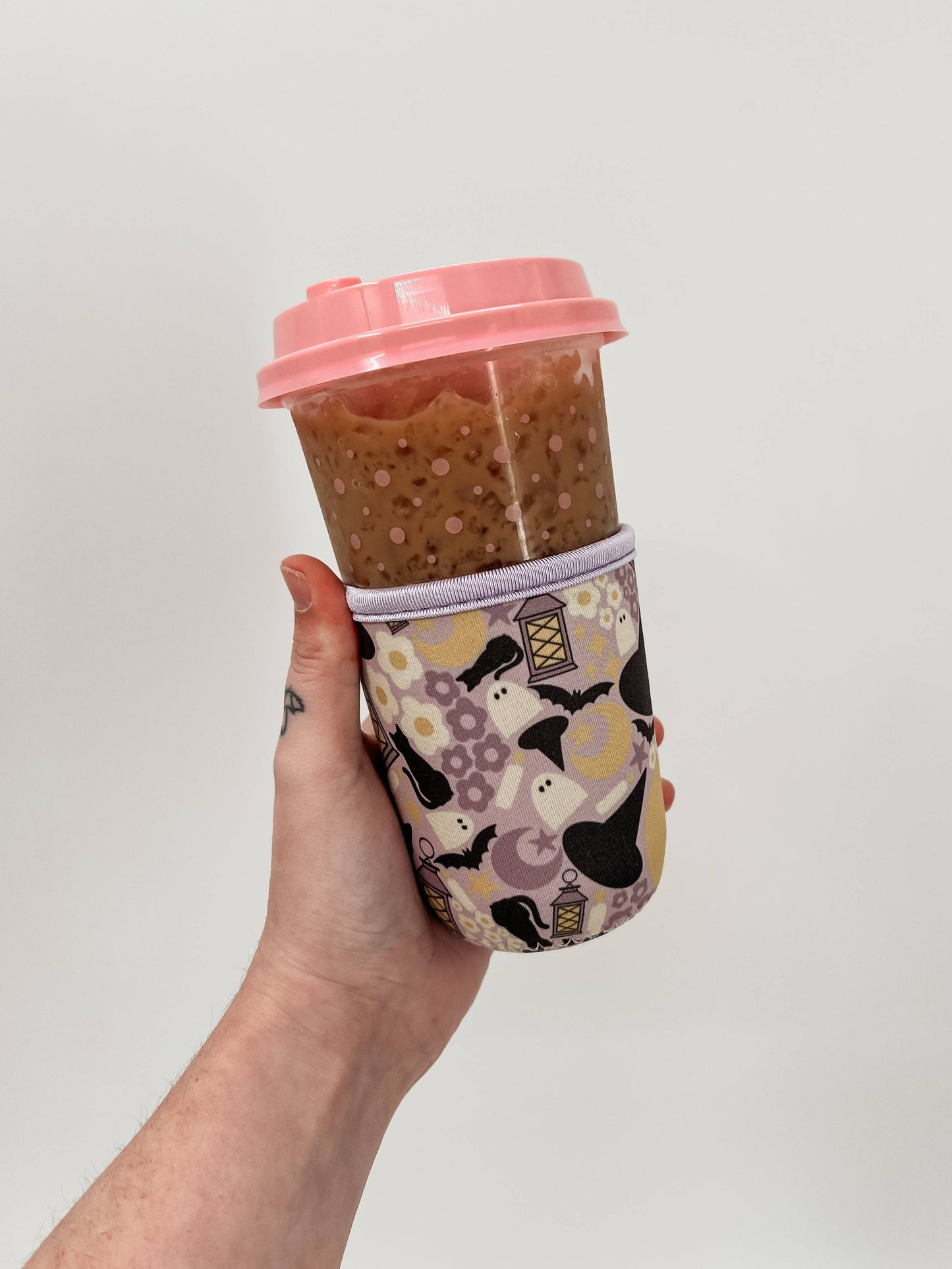 Purple Halloween Cup Sleeve (Small)