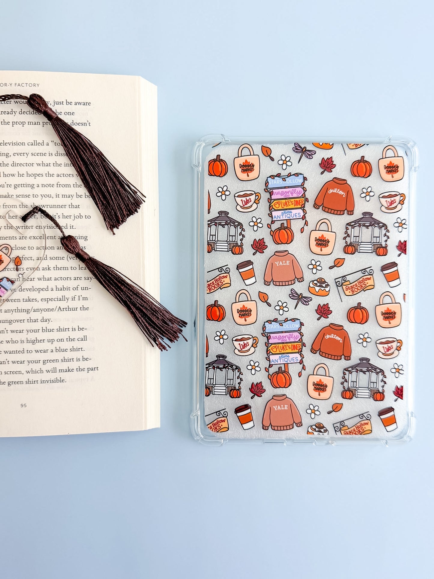 S.H. Pumpkin Patch E Reader Case and/or Bookmark [Combined Listing]