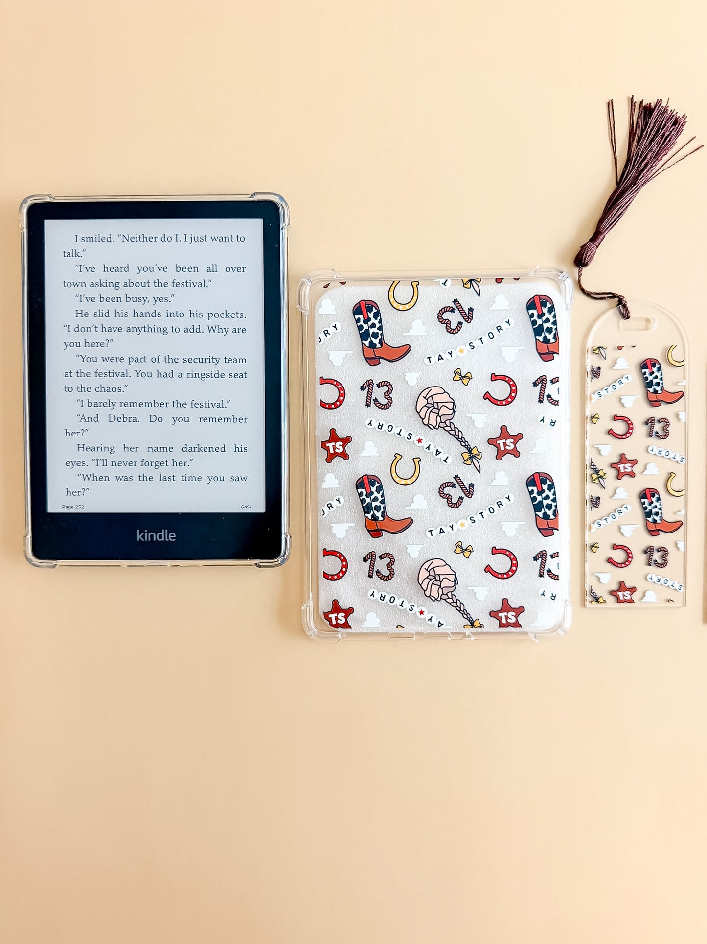 Tay Story T.S. Inspired Kindle Case and / or Bookmark [Combined Listing]