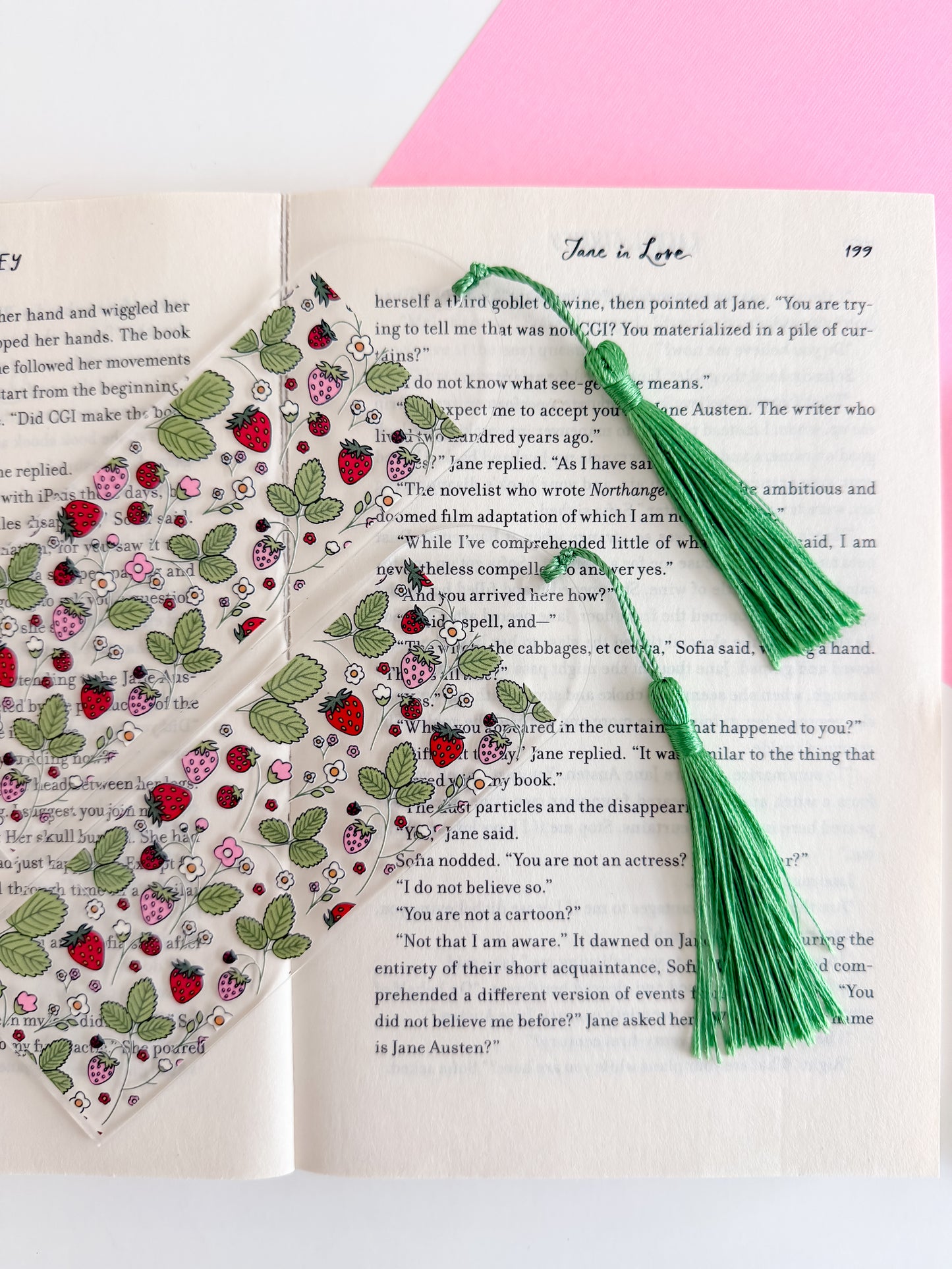 Strawberry Fields Kindle Case and/or Bookmark [Combined Listing] – Cute E-Reader Cover
