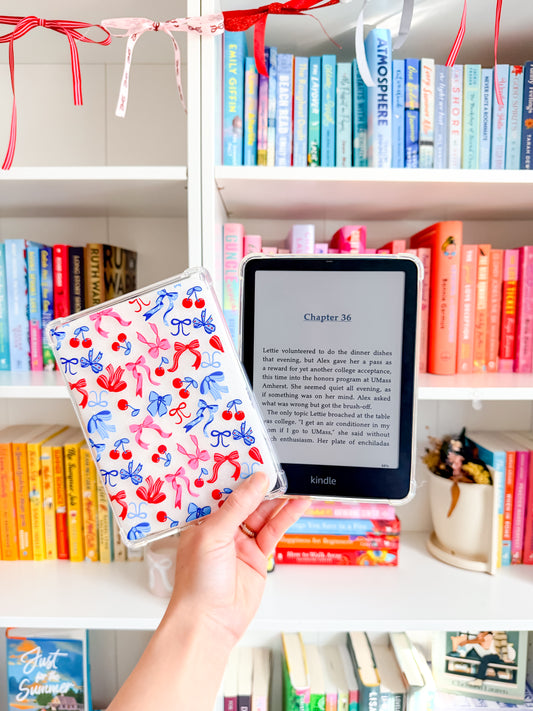 Cherry Ribbons Kindle Case