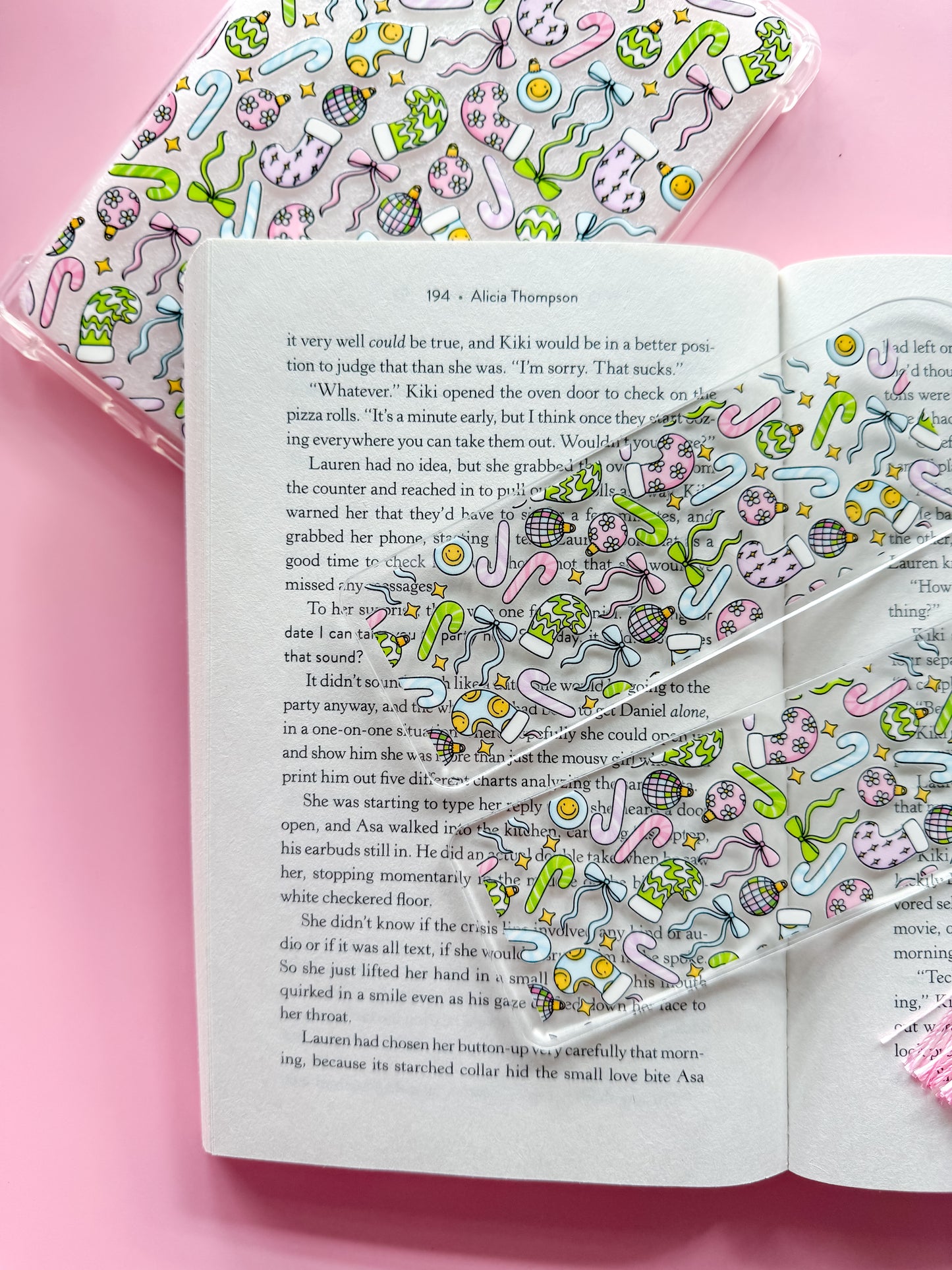 Happy Christmas Stockings Bookmark