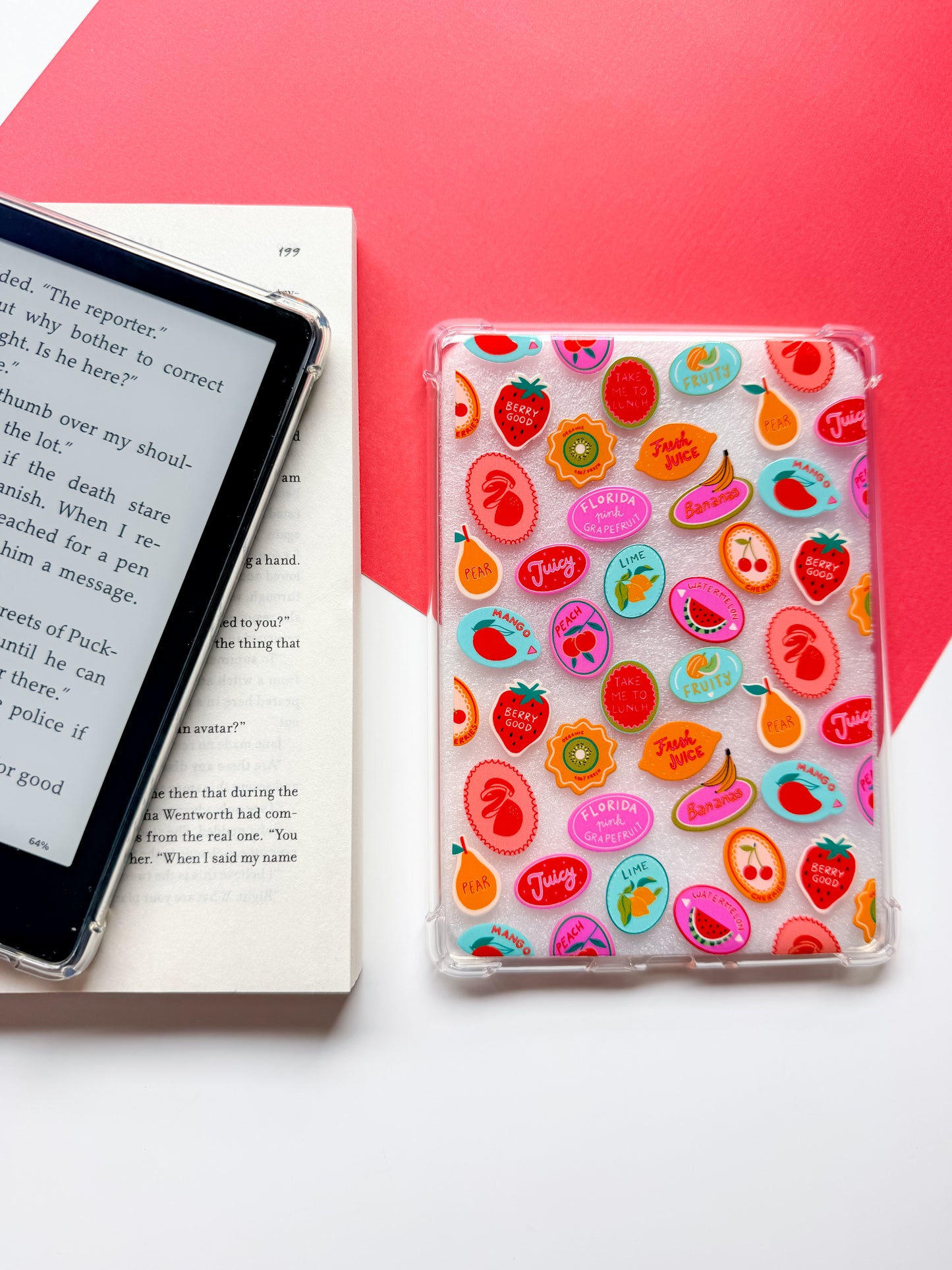 Florida Fruit Kindle Case and/or Bookmark [Combined Listing] – Tropical E-Reader Cover