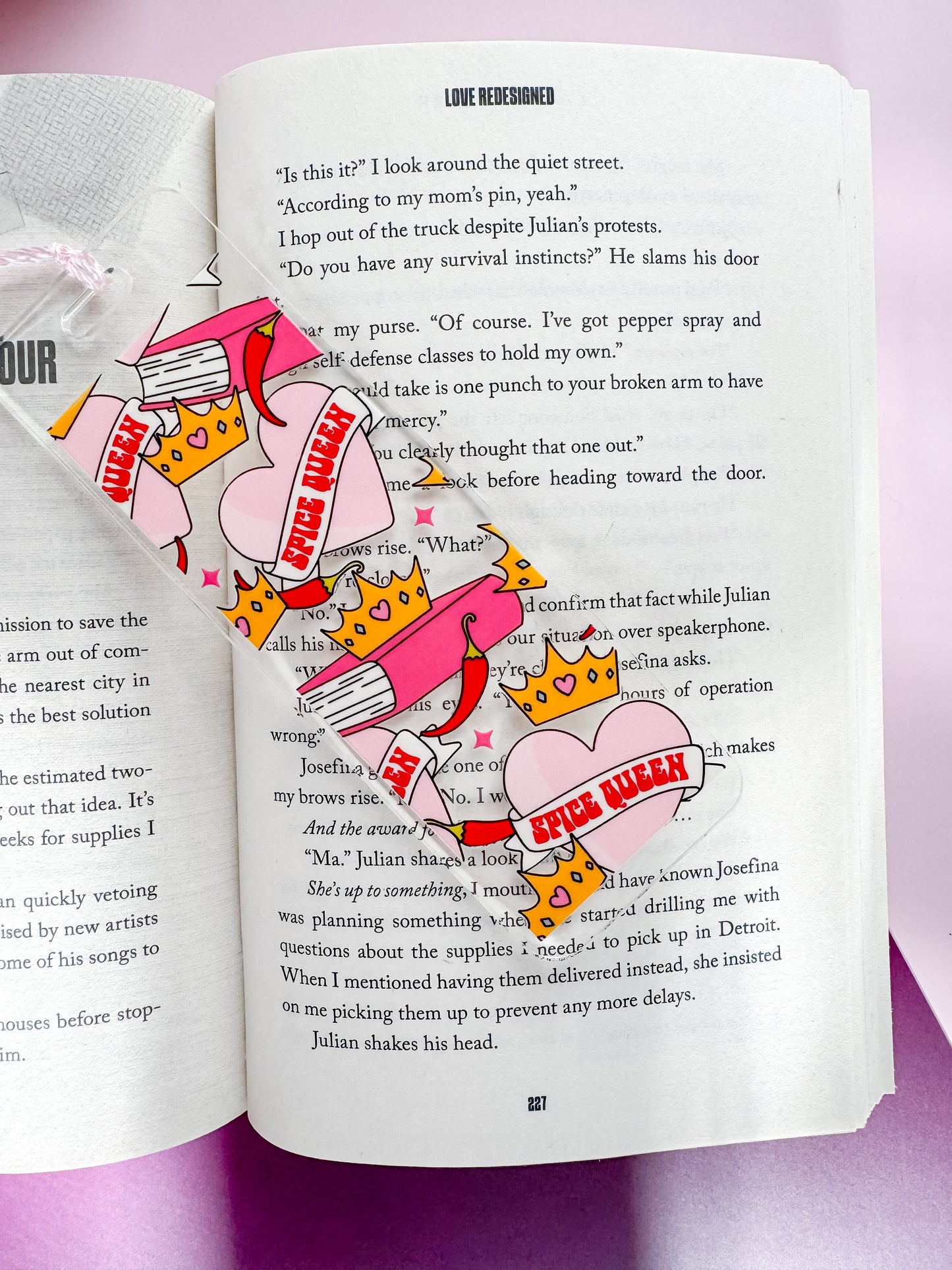 Spice Queen Acrylic Bookmark