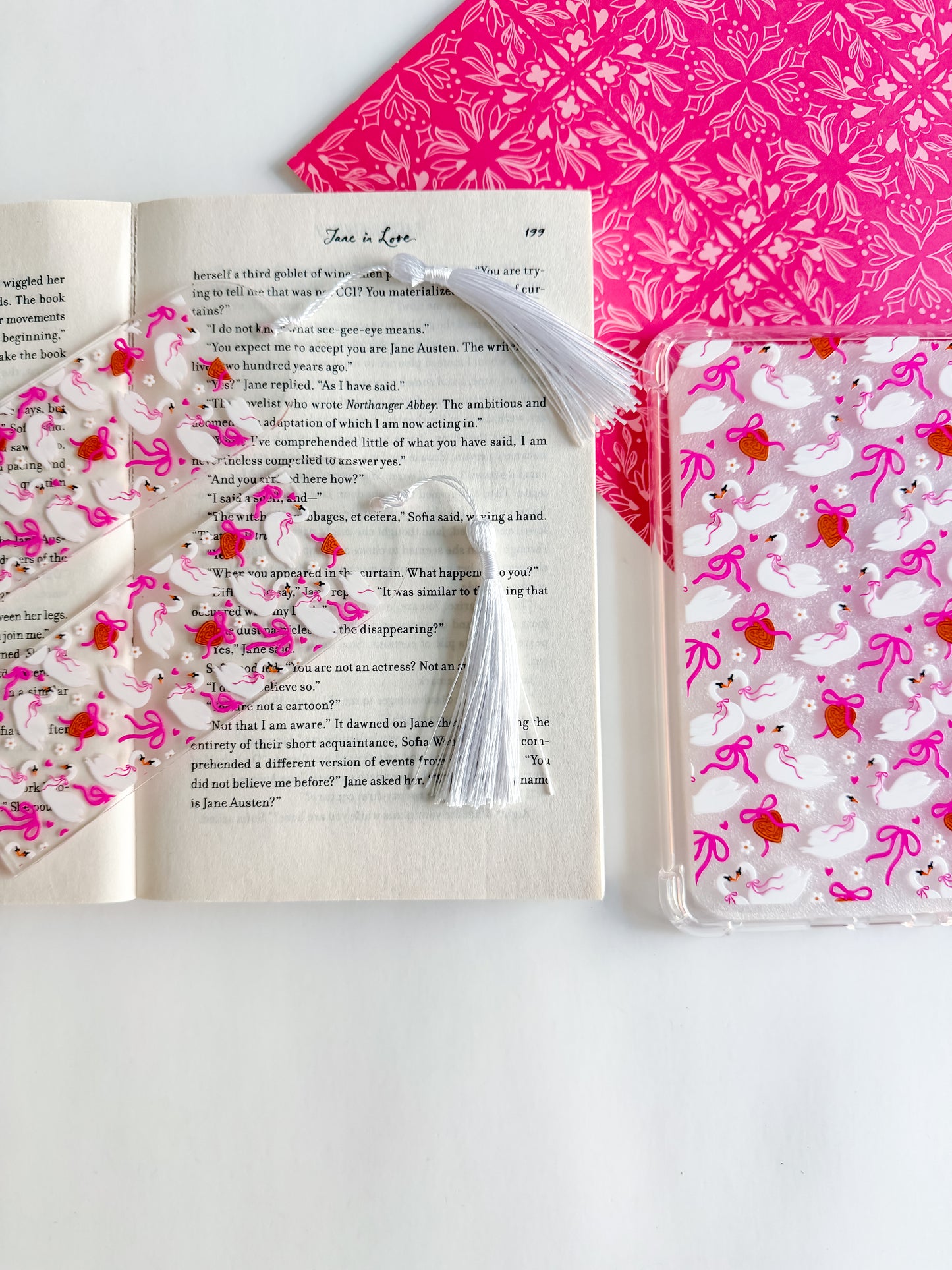 Swan Lake Romance Bookmark
