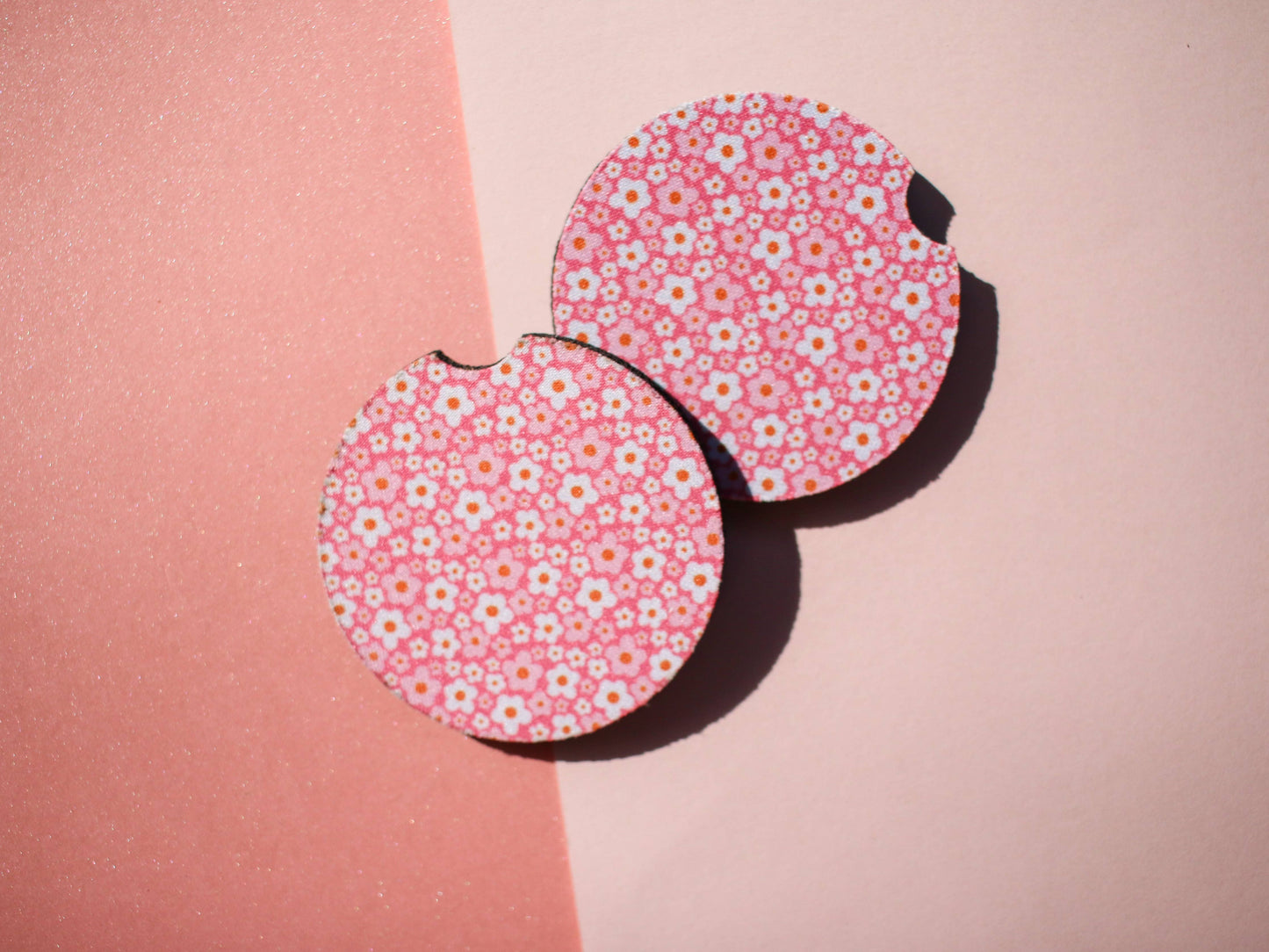 Mini Floral Car Coaster Set (more colors available)