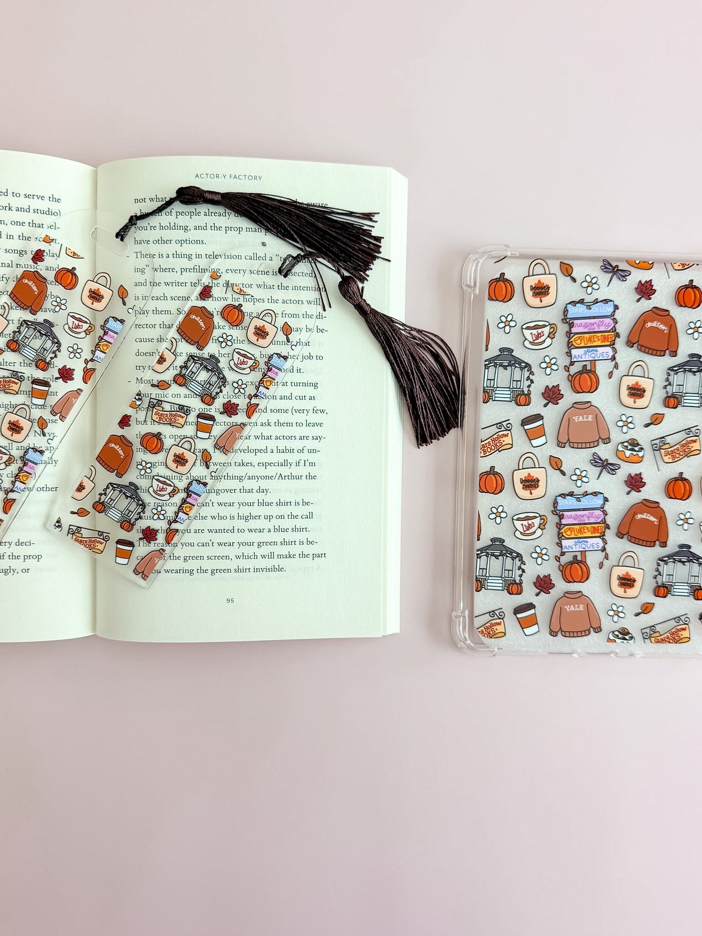 S.H. Pumpkin Patch E Reader Case and/or Bookmark [Combined Listing]
