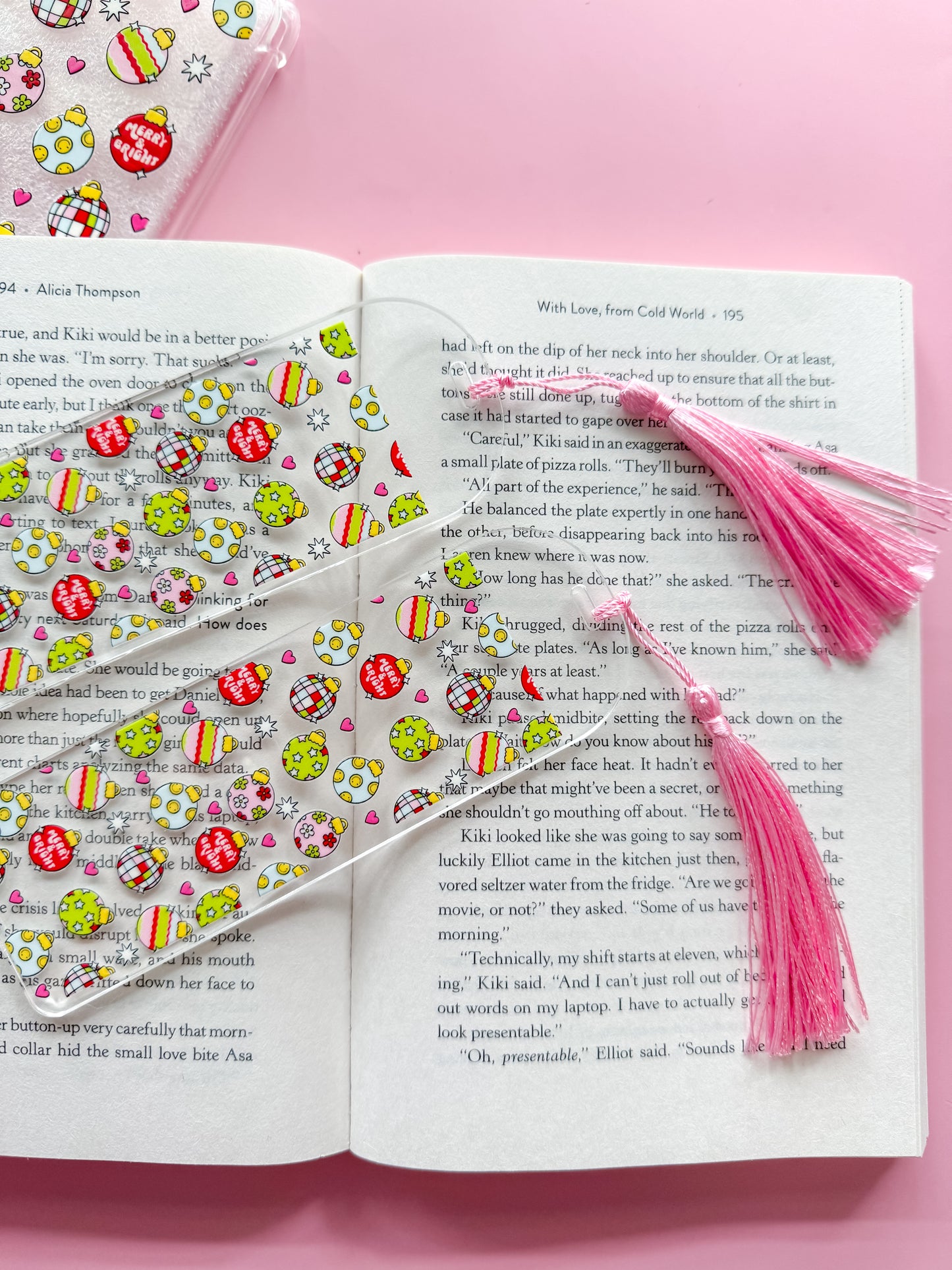 Christmas Ornaments Bookmark