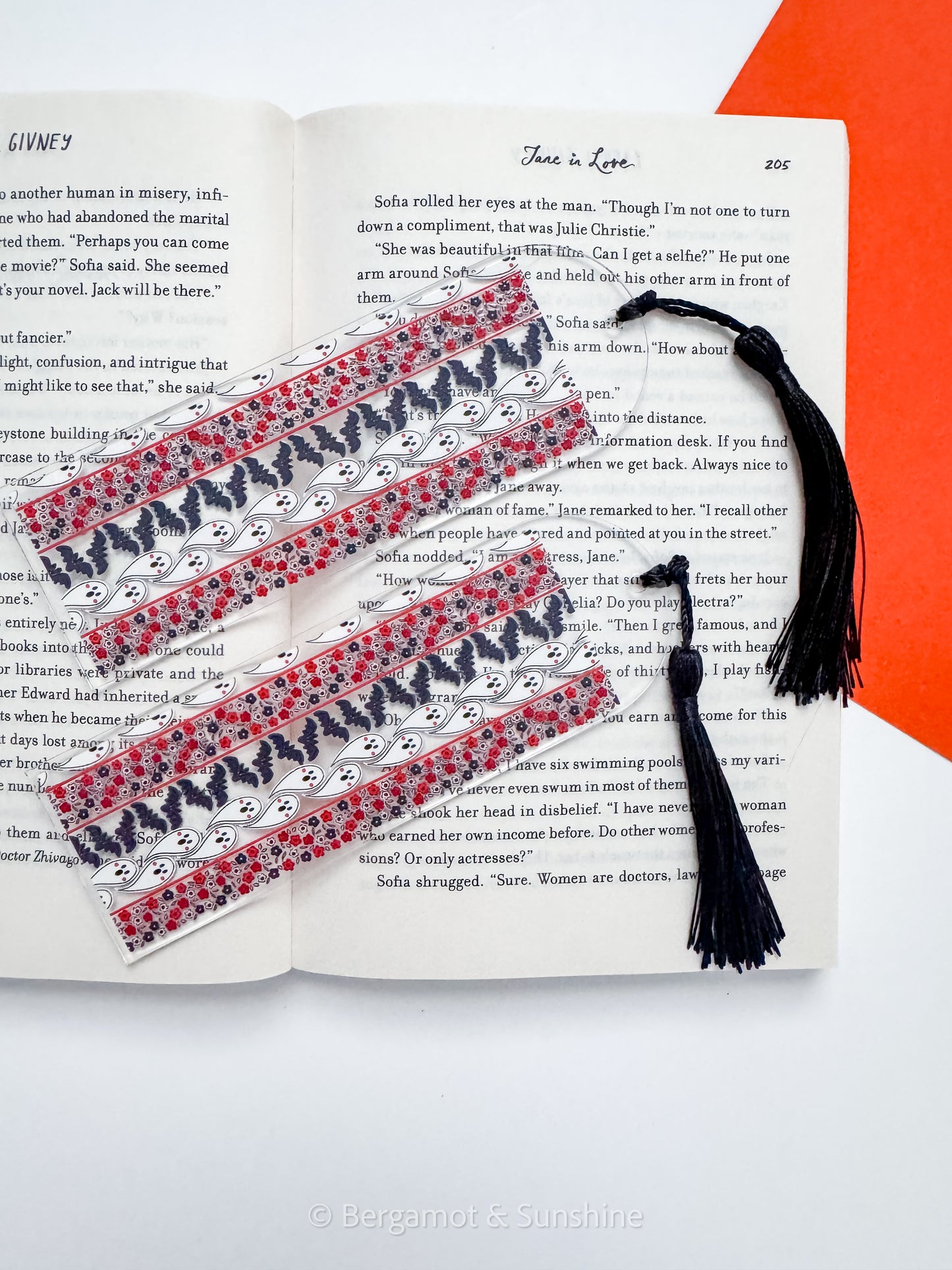 Spooky Stripes Kindle Case and/or Bookmark [Combined Listing]