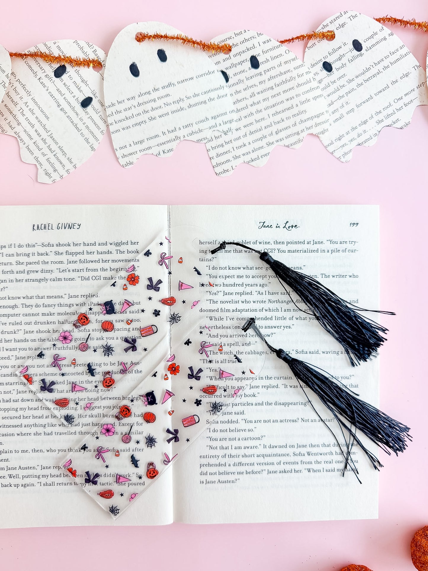 Pink and Spooky Kindle Case and/or Bookmark [Combined Listing]