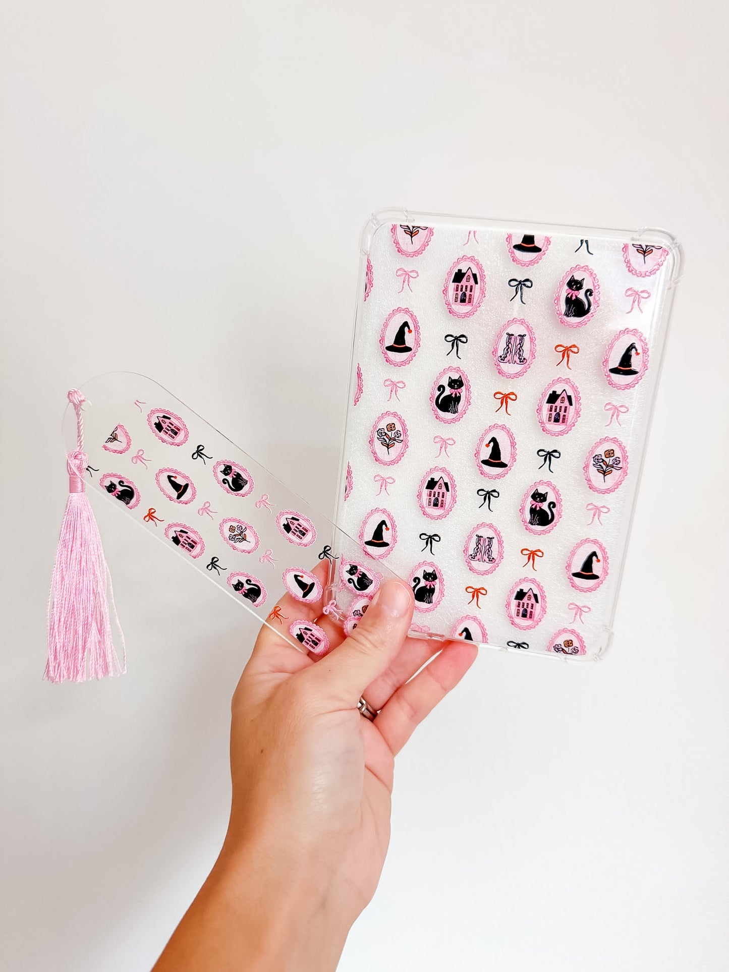 Spooky Cameo Kindle Case and/or Bookmark [Combined Listing] – Halloween E-Reader Cover