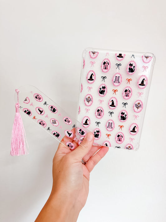 Spooky Cameo Kindle Case and/or Bookmark [Combined Listing] – Halloween E-Reader Cover