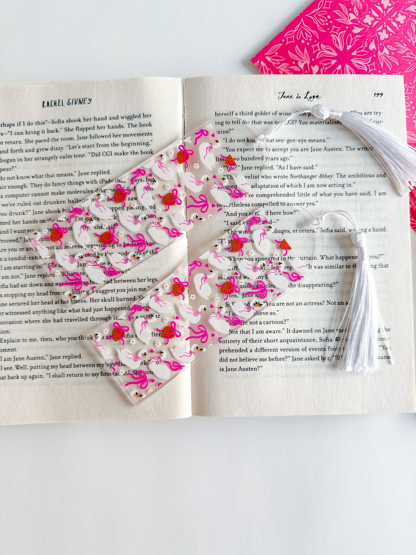 Swan Lake Romance Bookmark
