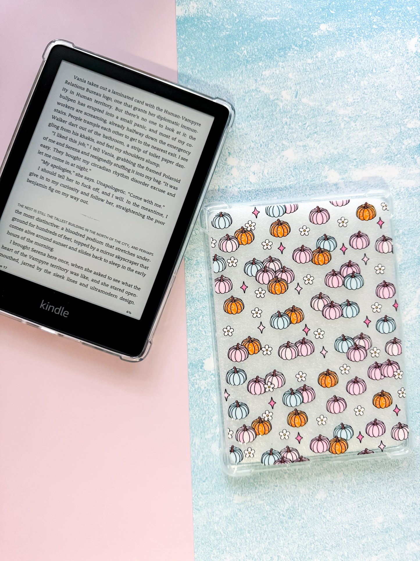 Pastel Pumpkins Kindle Paperwhite + Signature Case