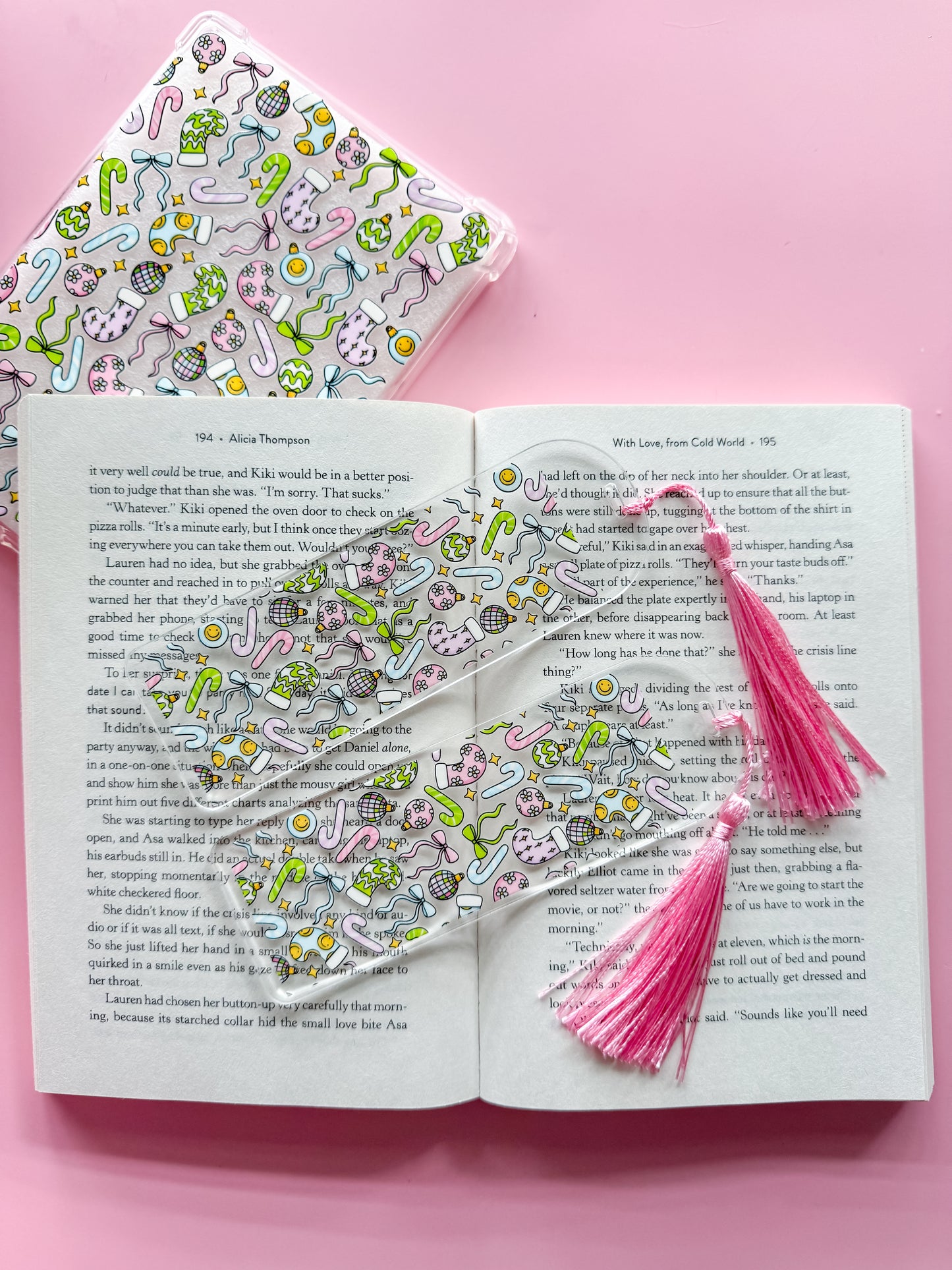 Happy Christmas Stockings Bookmark