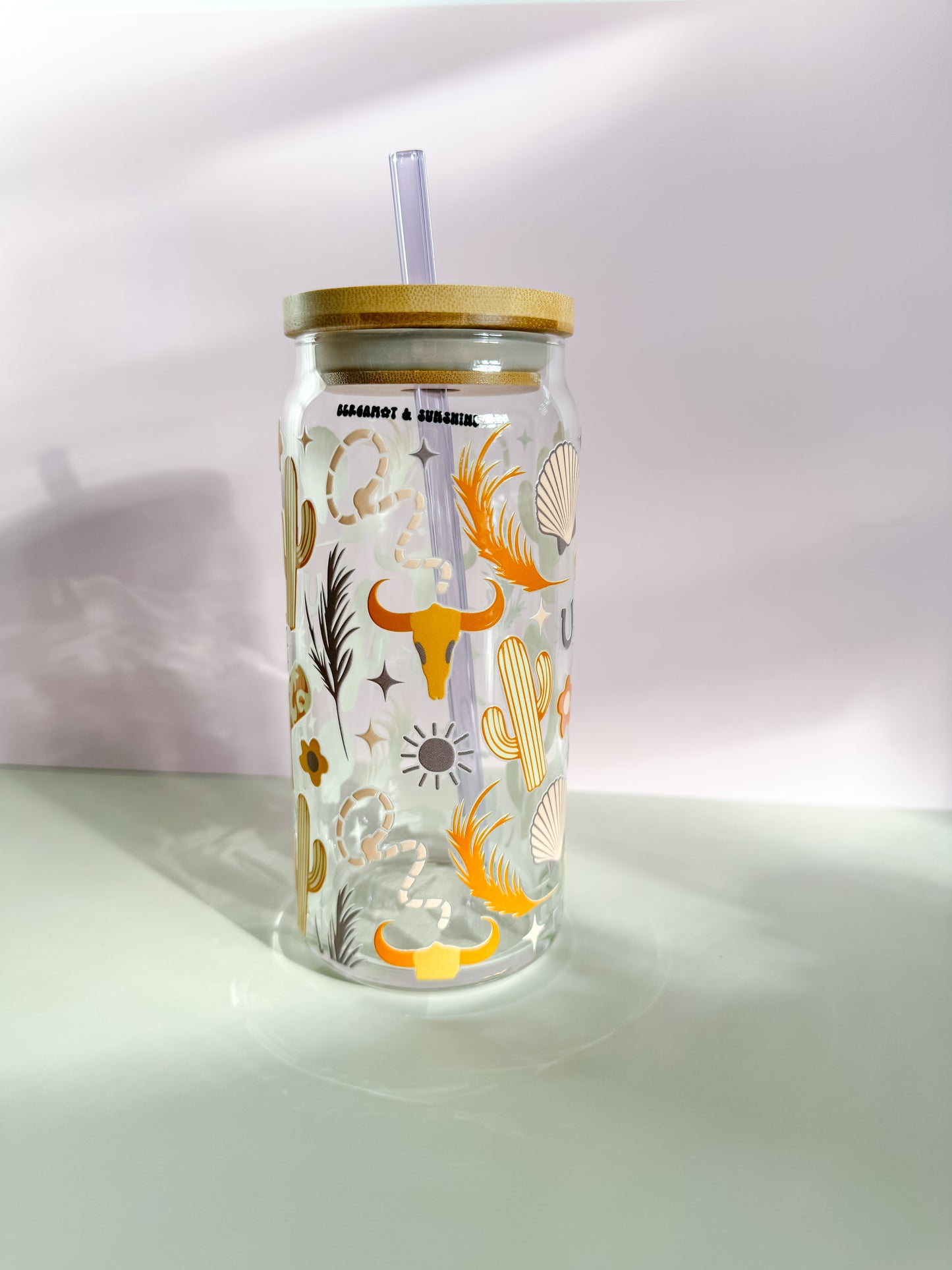 Coastal Cowgirl 16oz + 20oz Glass Cup