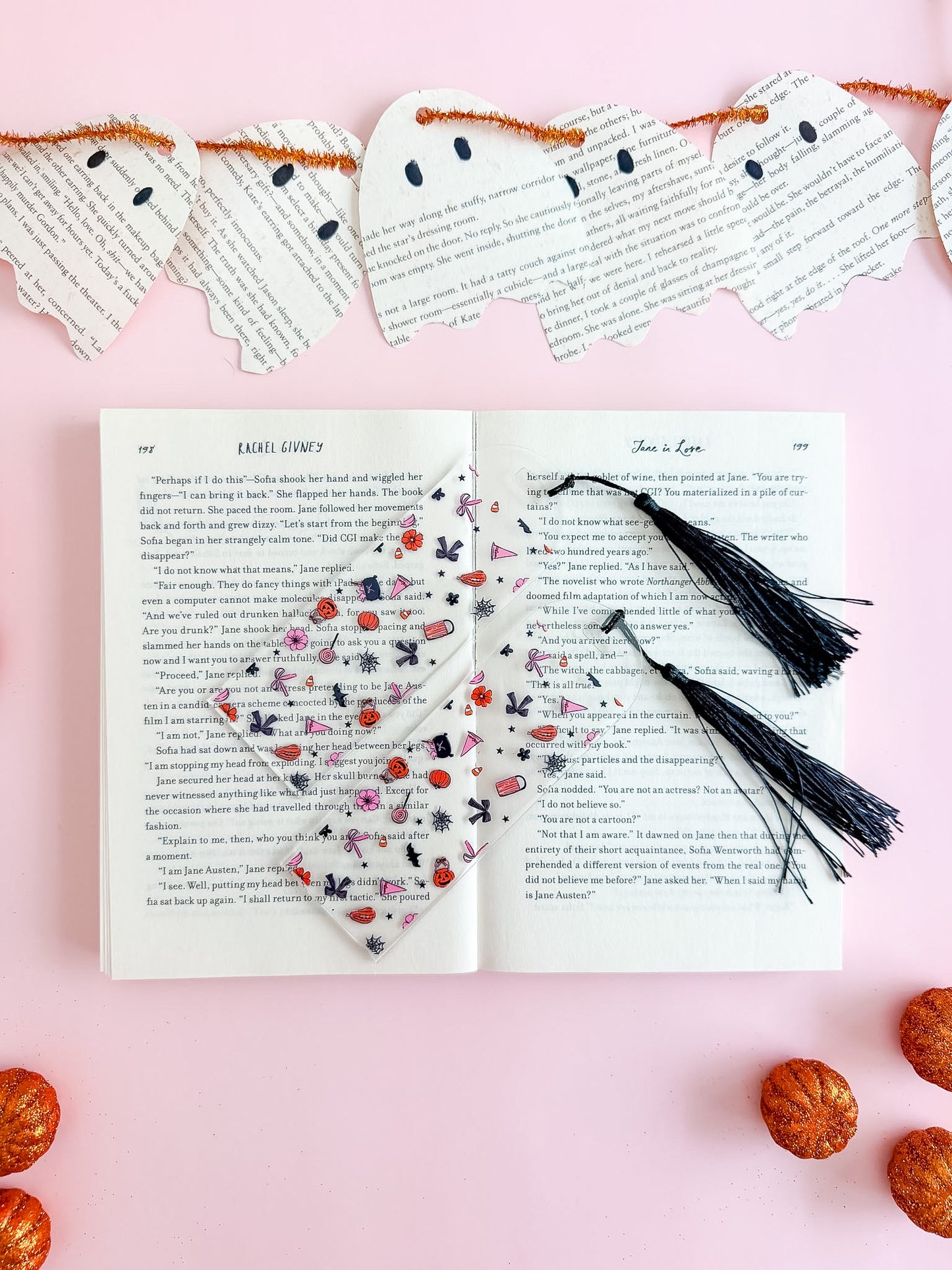 Pink and Spooky Kindle Case and/or Bookmark [Combined Listing]