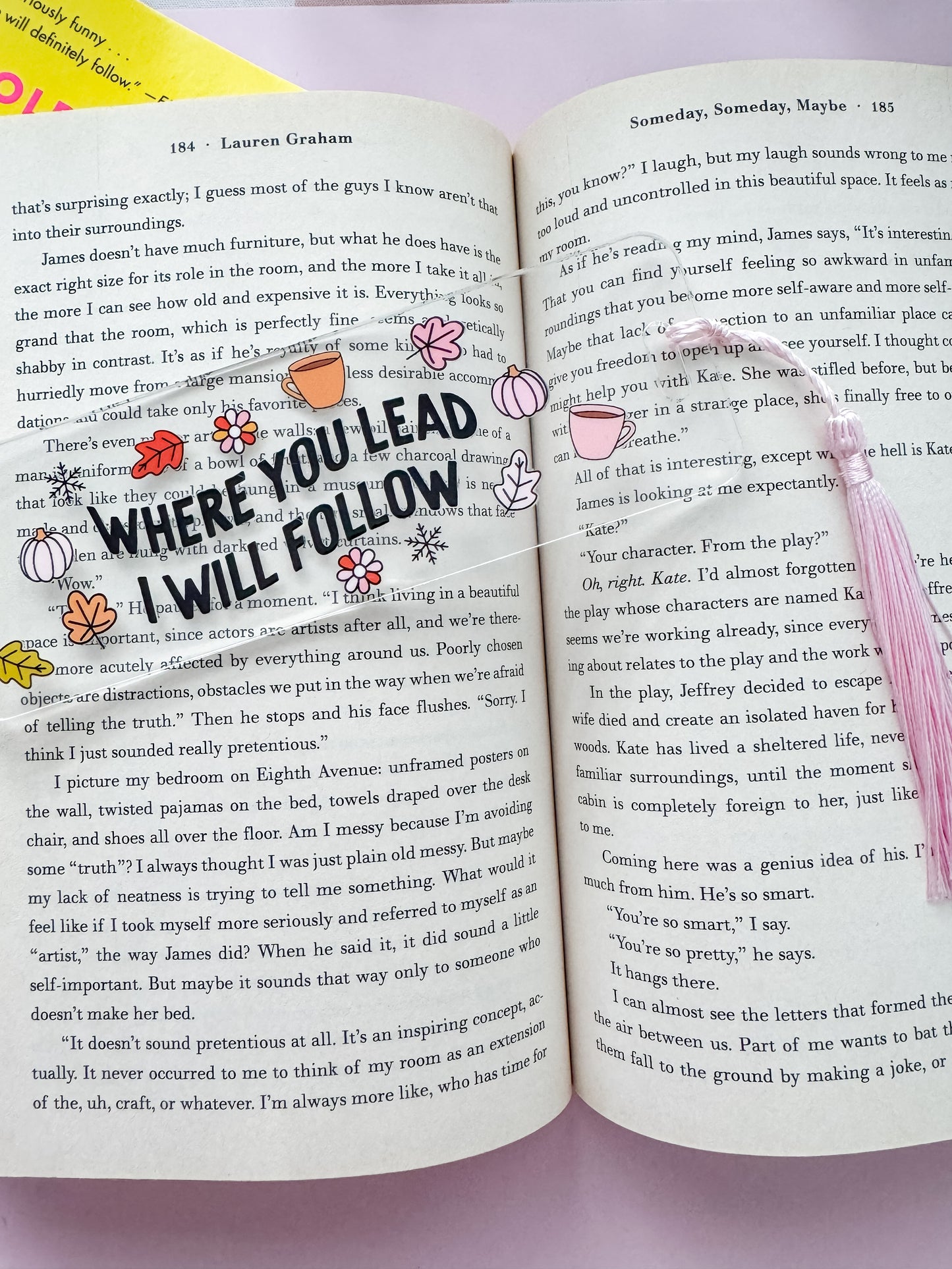 Where you Lead Acrylic Bookmark