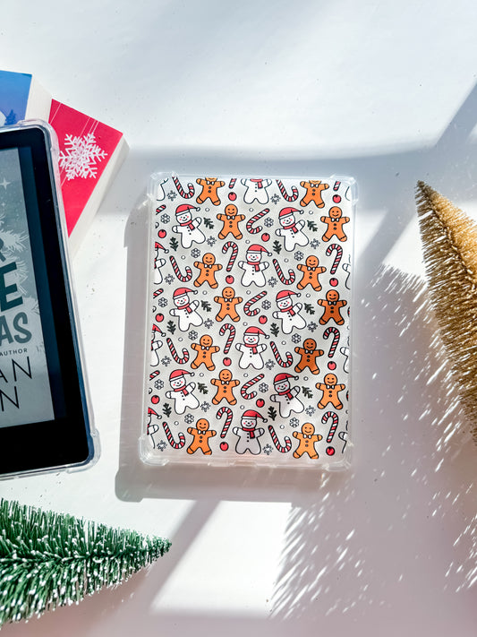 Gingerbread and Snowman Kindle Case