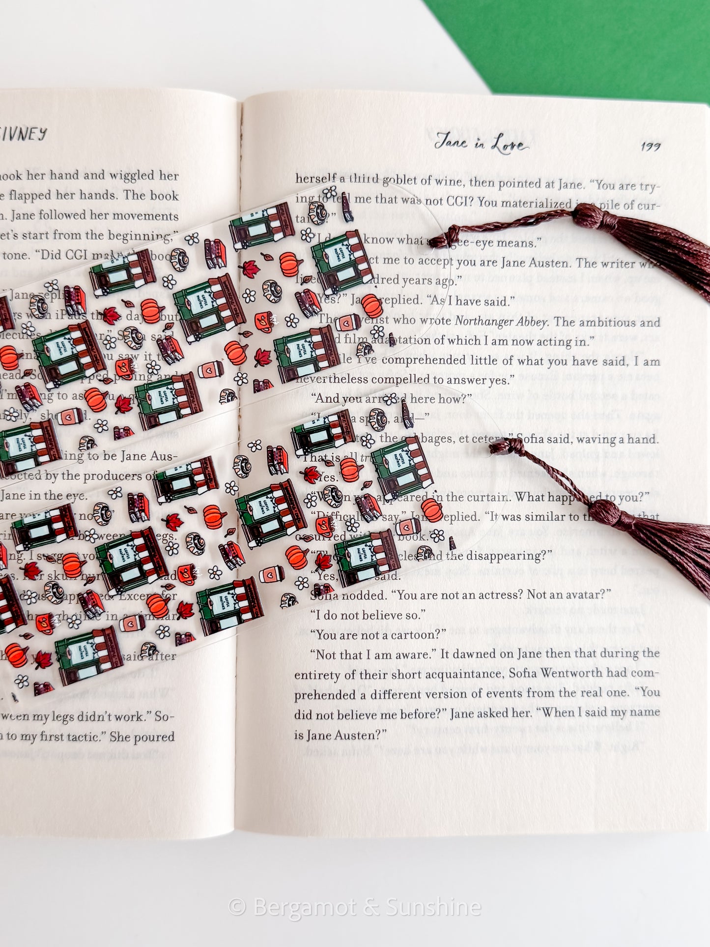 Dream Harbor Cozy Fall E Reader Case and/or Bookmark [Combined Listing]